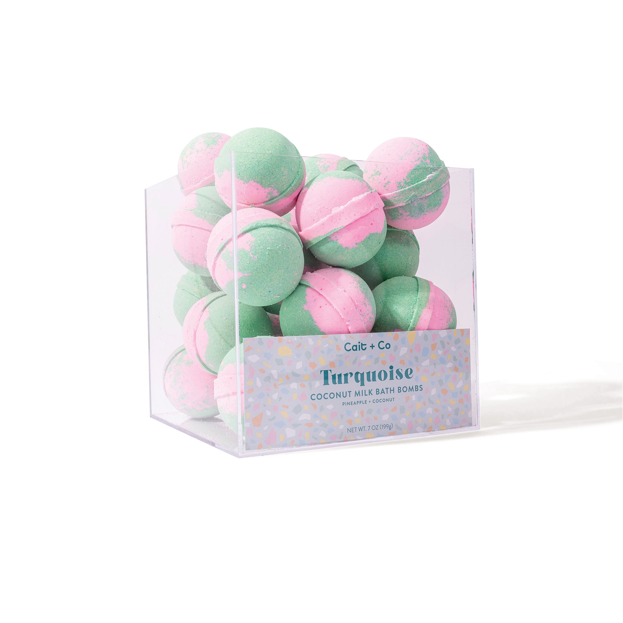 Turquoise - Bath Bomb Acrylic Display Cube