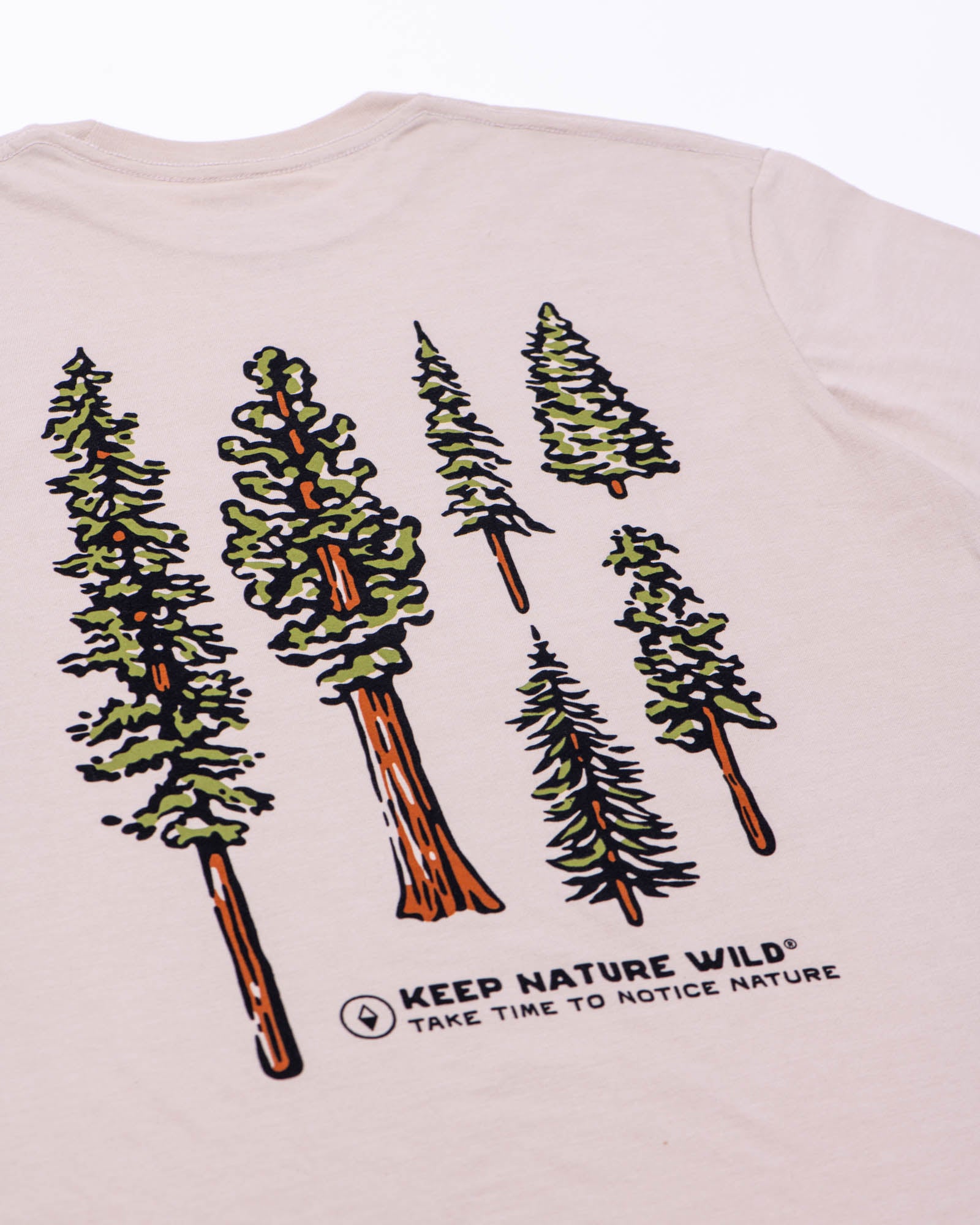 Nature Study Conifers Unisex Tee | Heather Tan