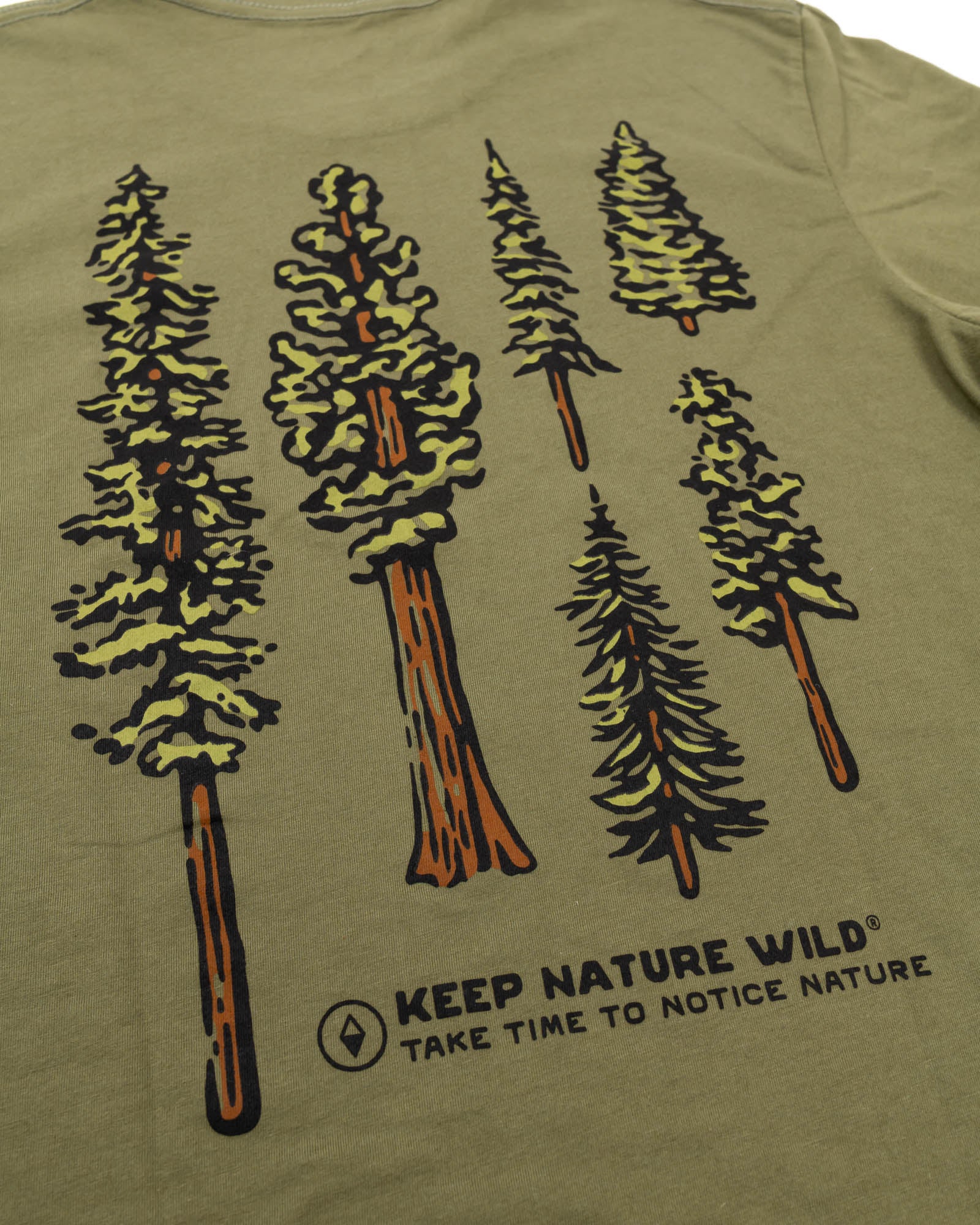 Nature Study Conifers Unisex Long Sleeve | Olive