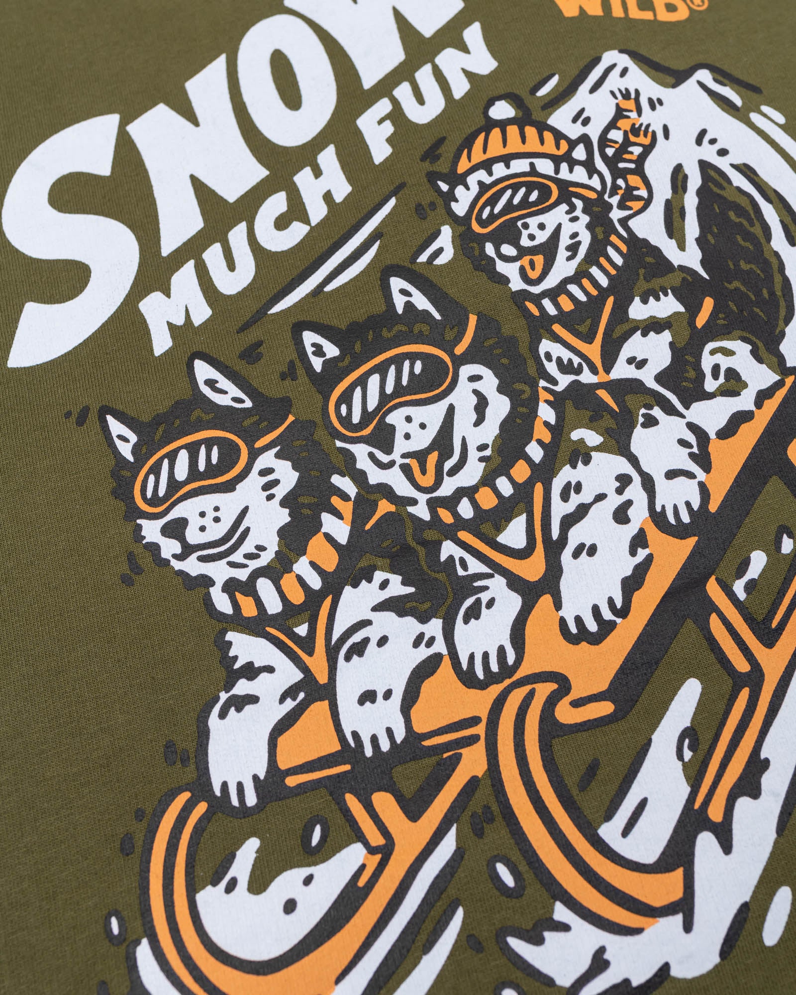 Snow Much Fun Pullover Hoodie | Olive