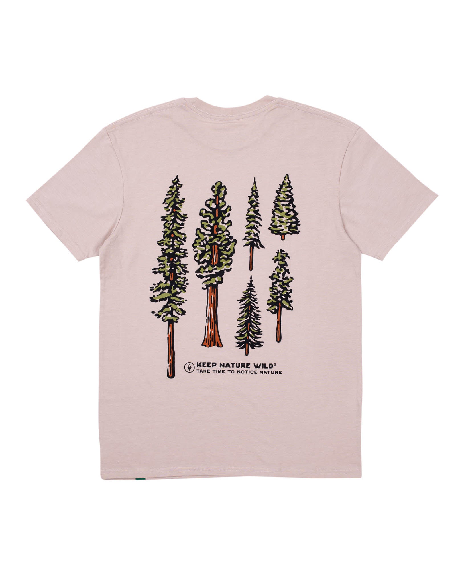 Nature Study Conifers Unisex Tee | Heather Tan