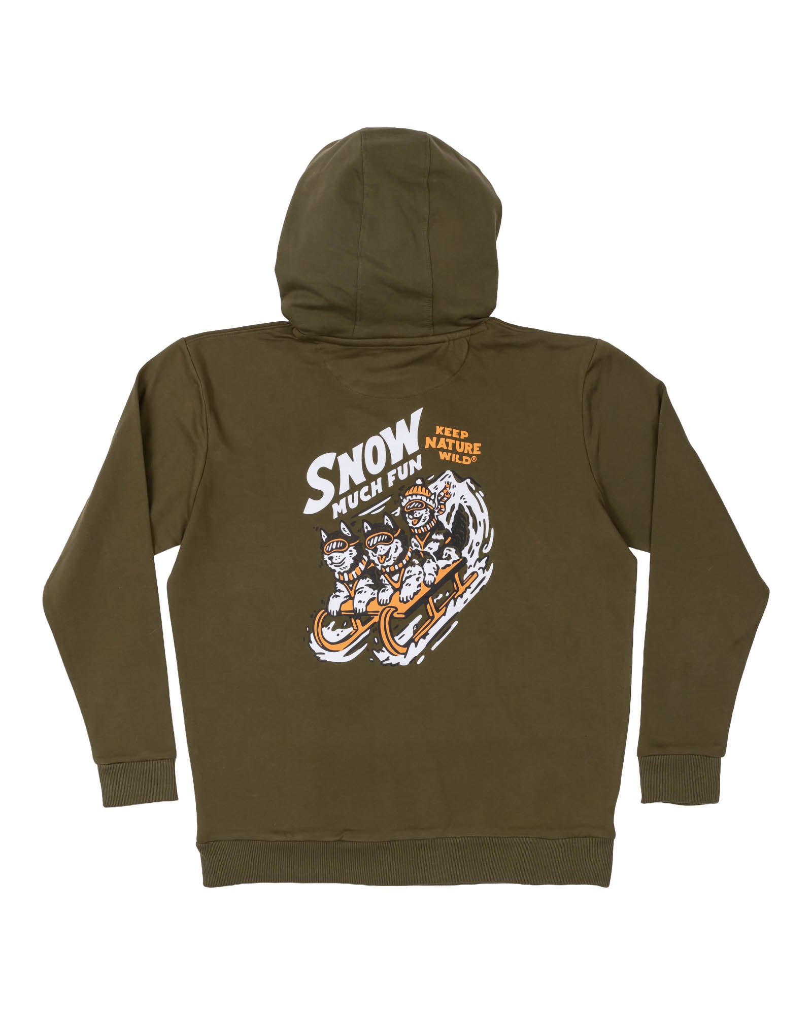 Snow Much Fun Pullover Hoodie | Olive