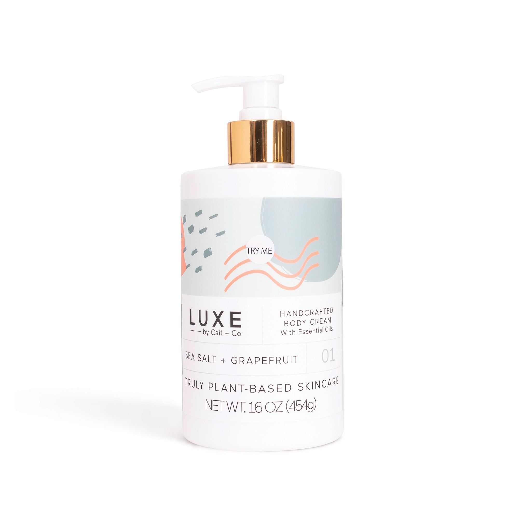 Sea Salt + Grapefruit Shea Butter Body Cream 16 oz