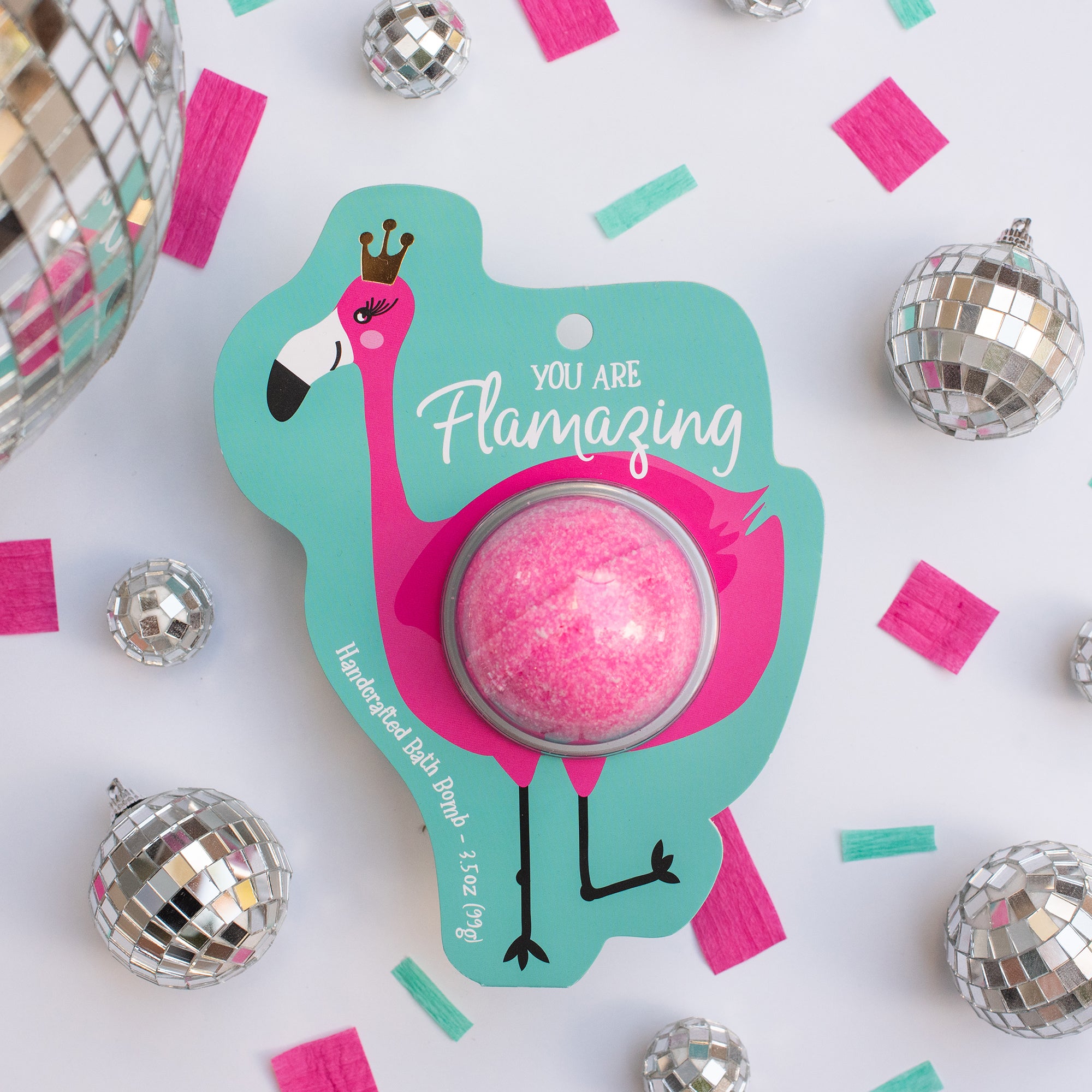 You are Flamazing Flamingo Bath Bomb Clamshell