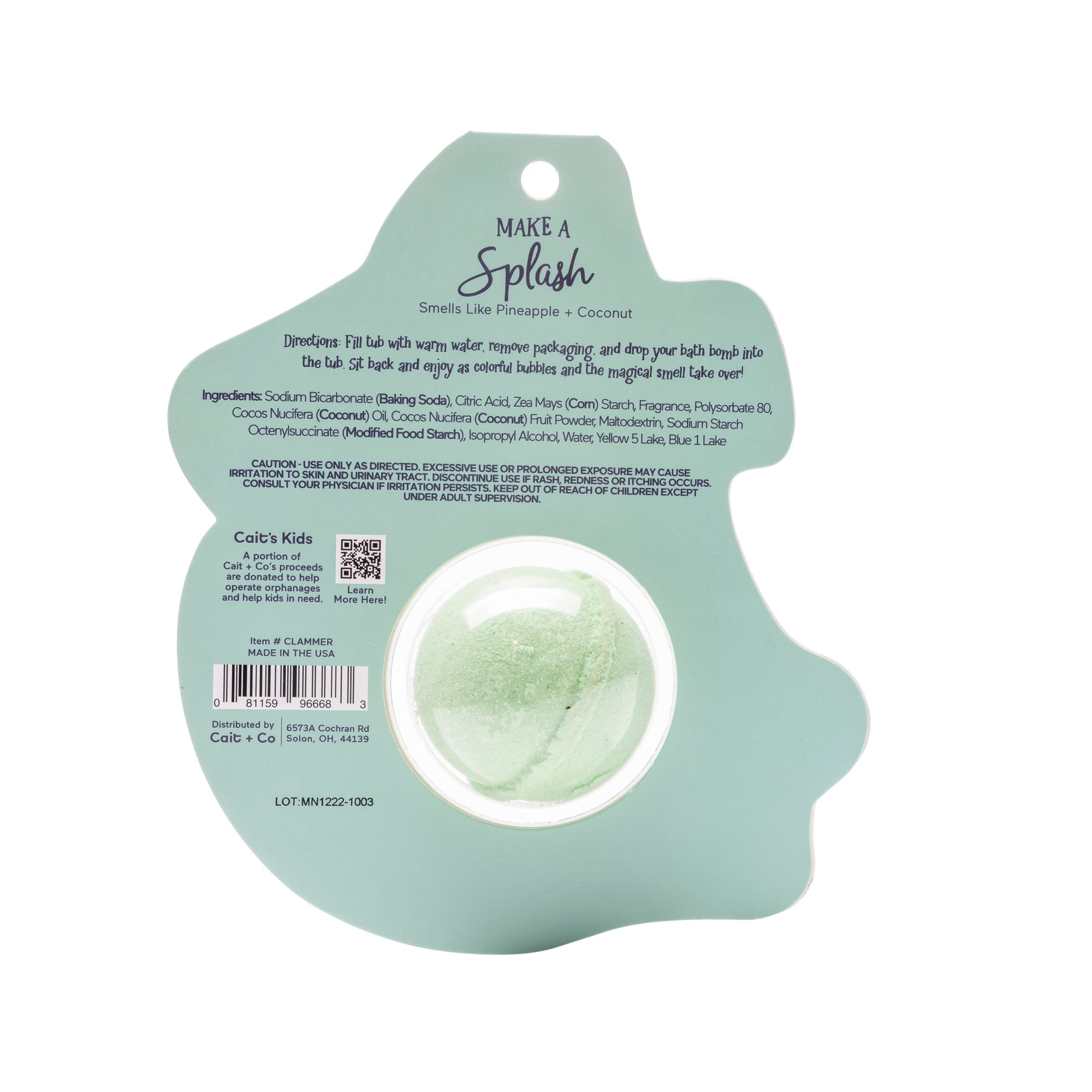 Make a Splash Mermaid Bath Bomb Clamshell