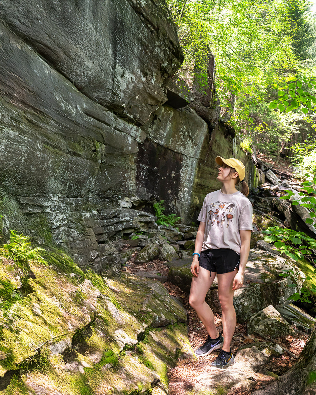 Edible Mushrooms Unisex Tee | Heather Tan