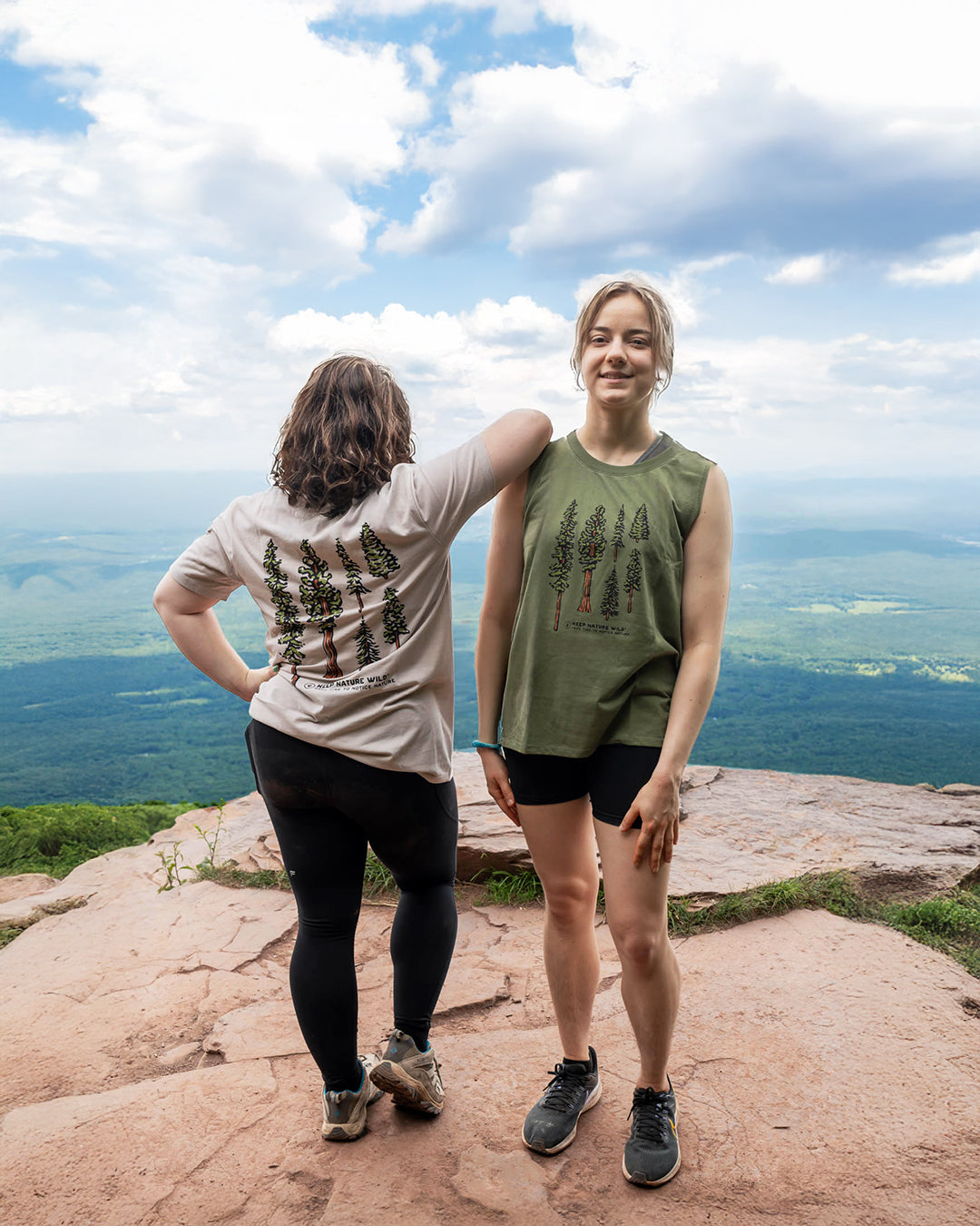 Nature Study Conifers Women's Muscle Tank | Olive