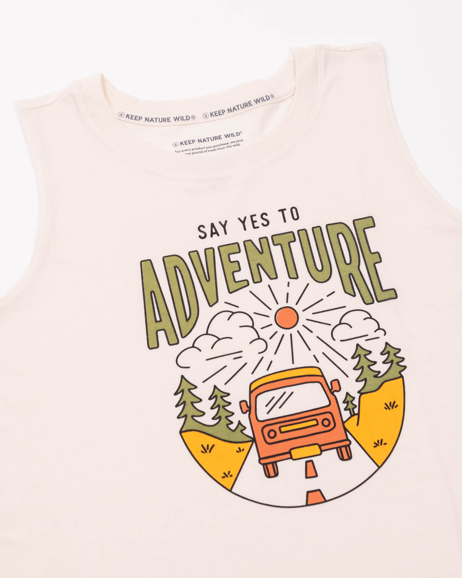 Say Yes to Adventure Women's Muscle Tank | Natural