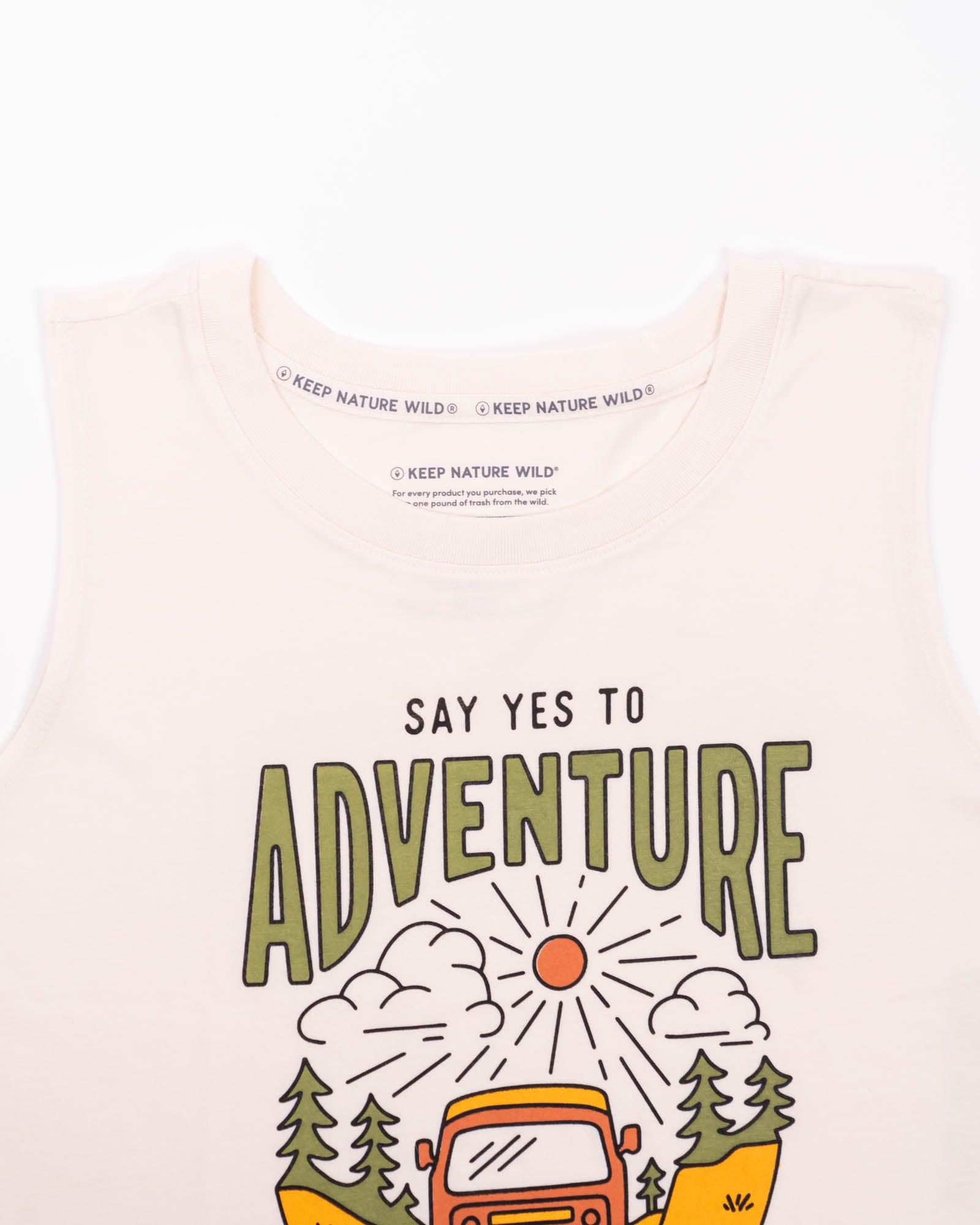 Say Yes to Adventure Women's Muscle Tank | Natural