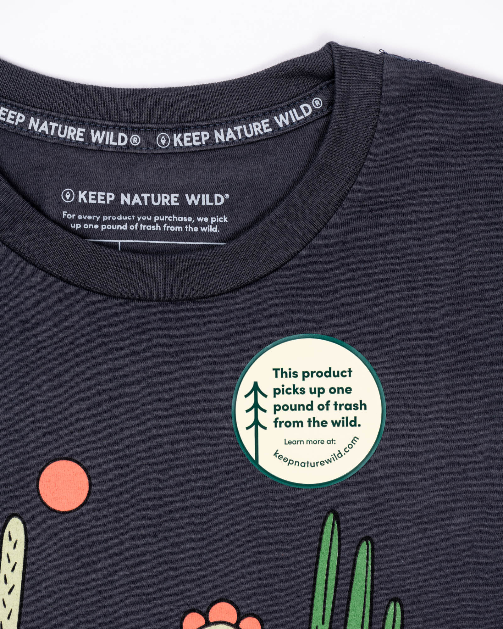 Cactus Friends Unisex Tee | Coal