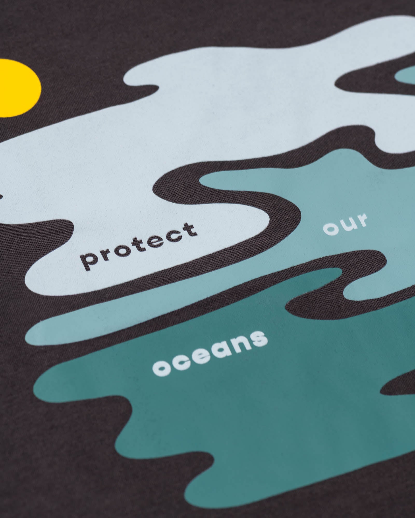 Protect Our Oceans Unisex Tee | Coal