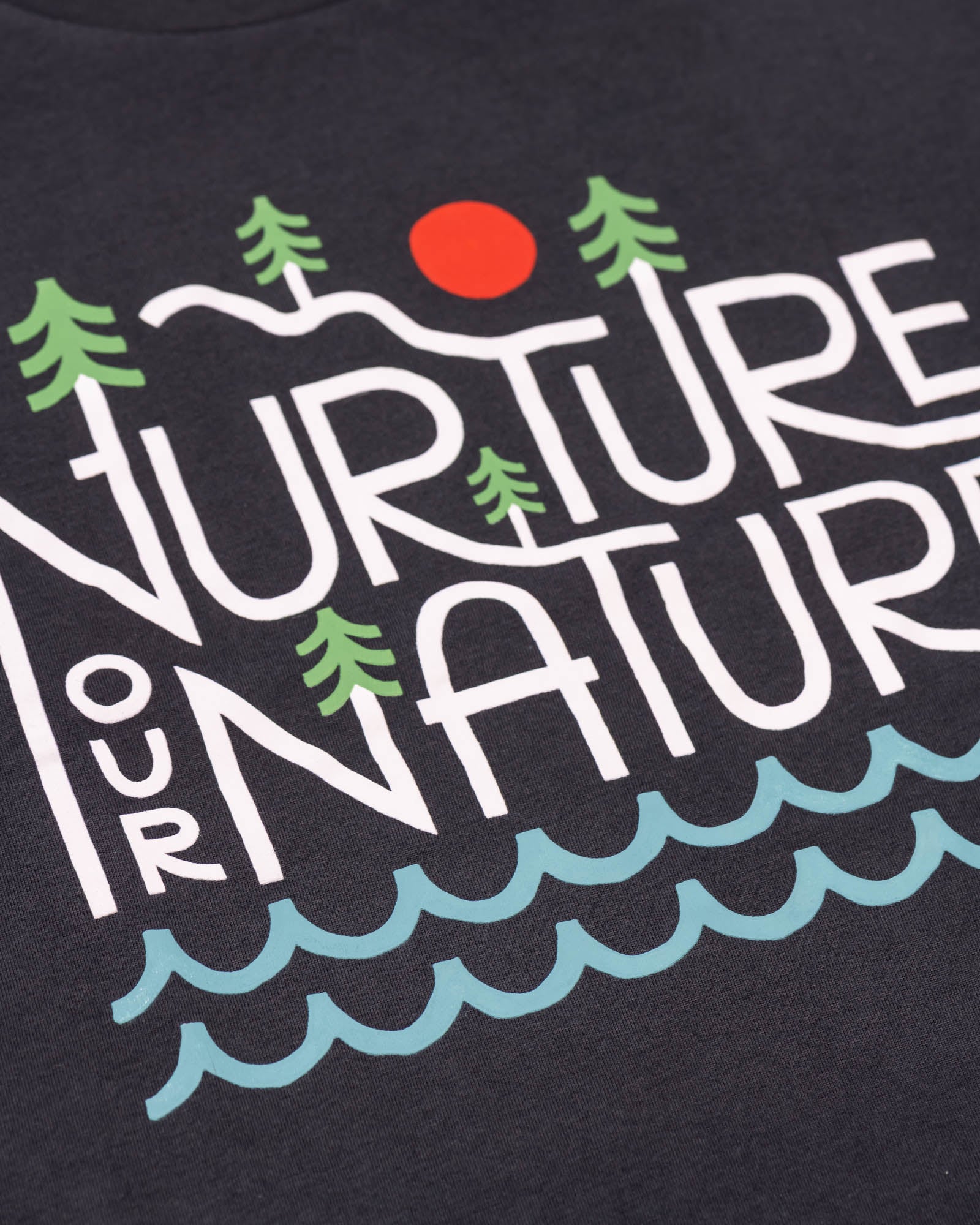 Nurture Our Nature Unisex Tee | Coal