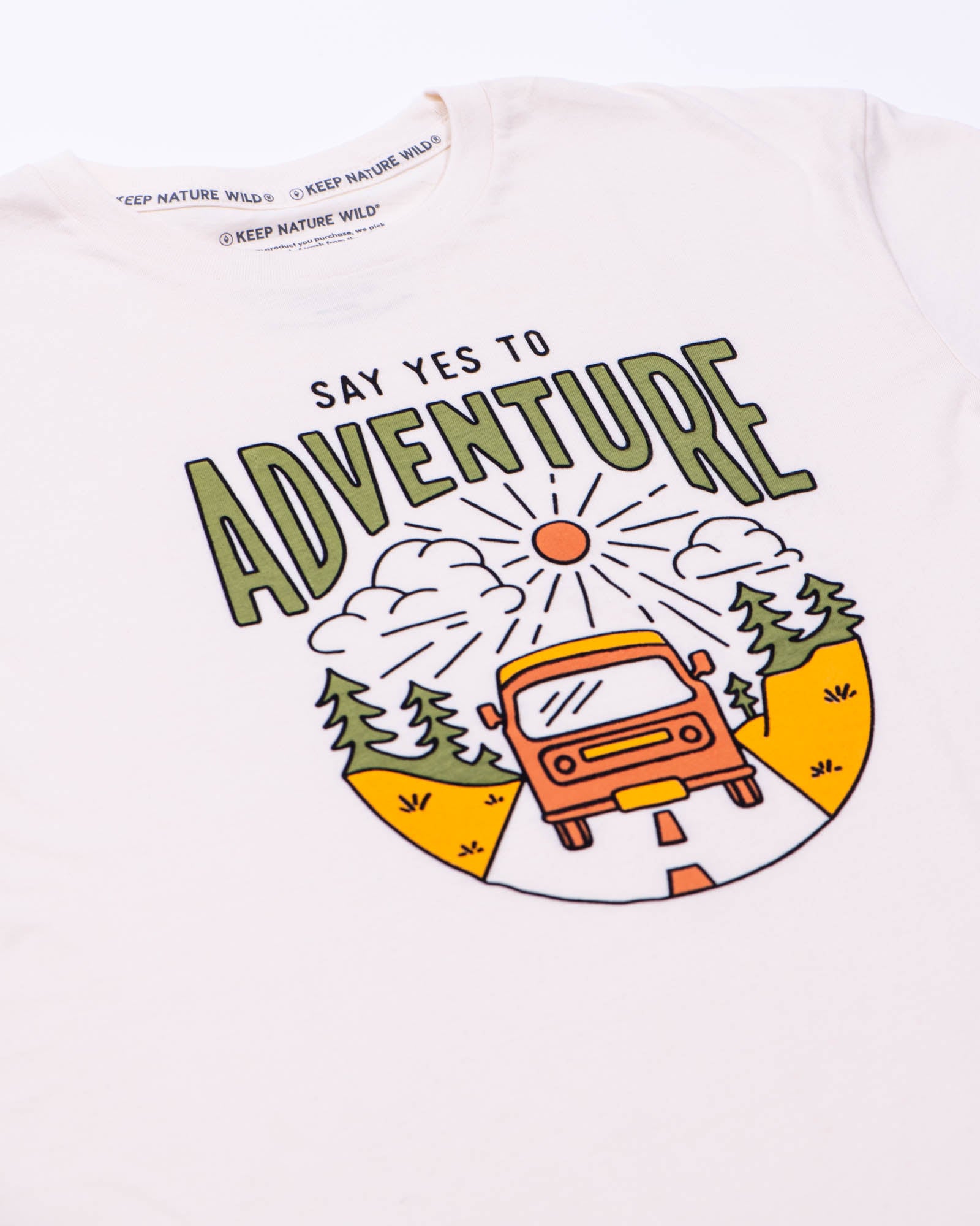 Say Yes to Adventure Unisex Tee | Natural
