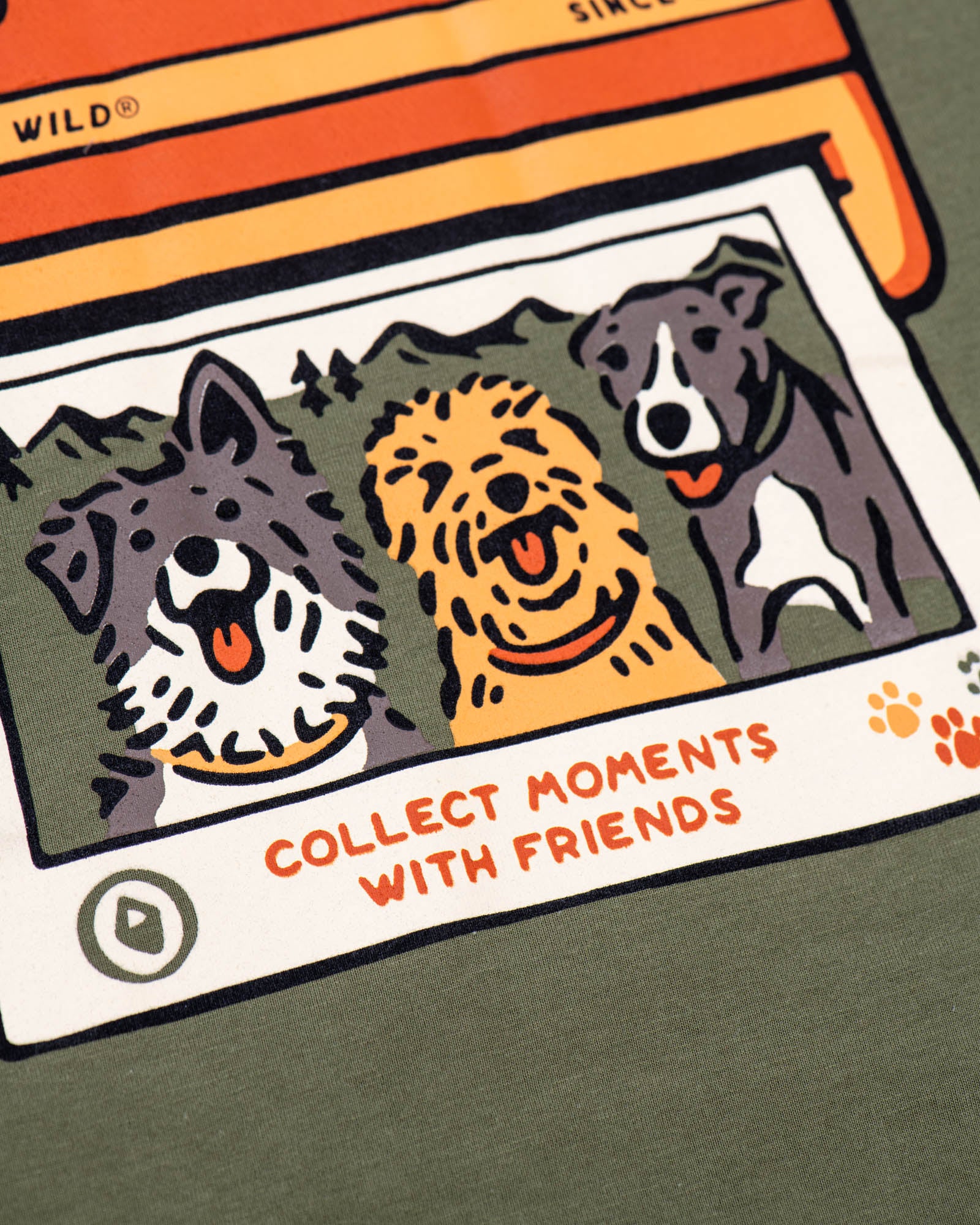 Collect Moments with Friends Unisex Tee | Olive