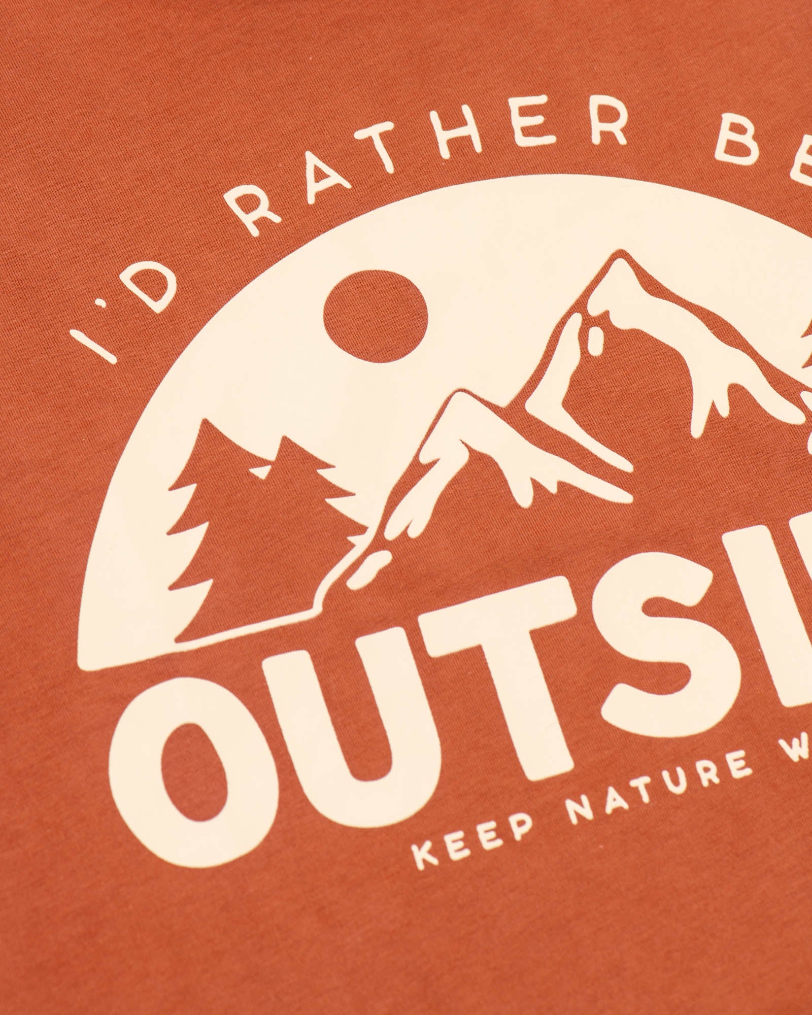 Be Outside Unisex Tee | Redwood