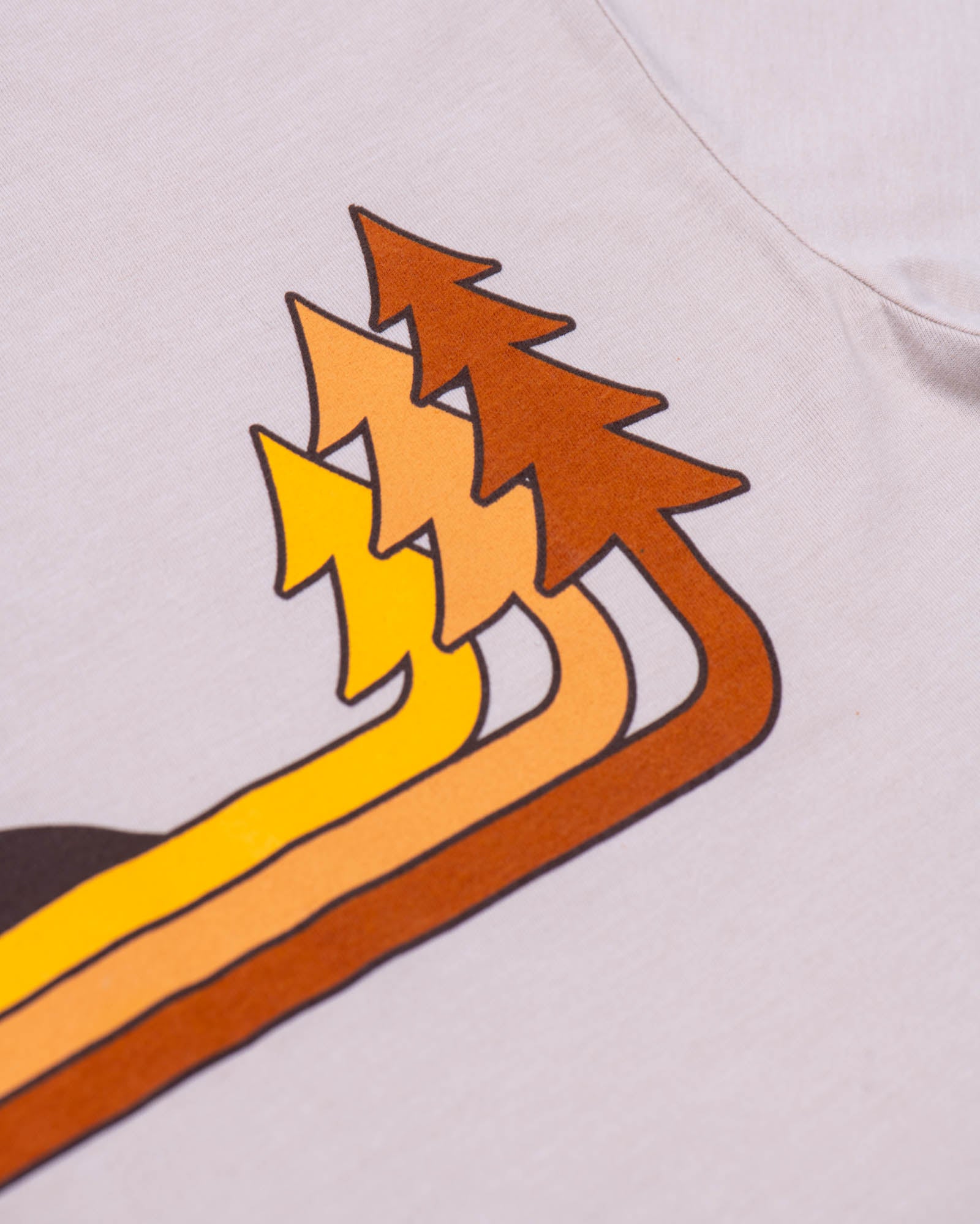 Retro Pines Unisex Tee | Heather Tan