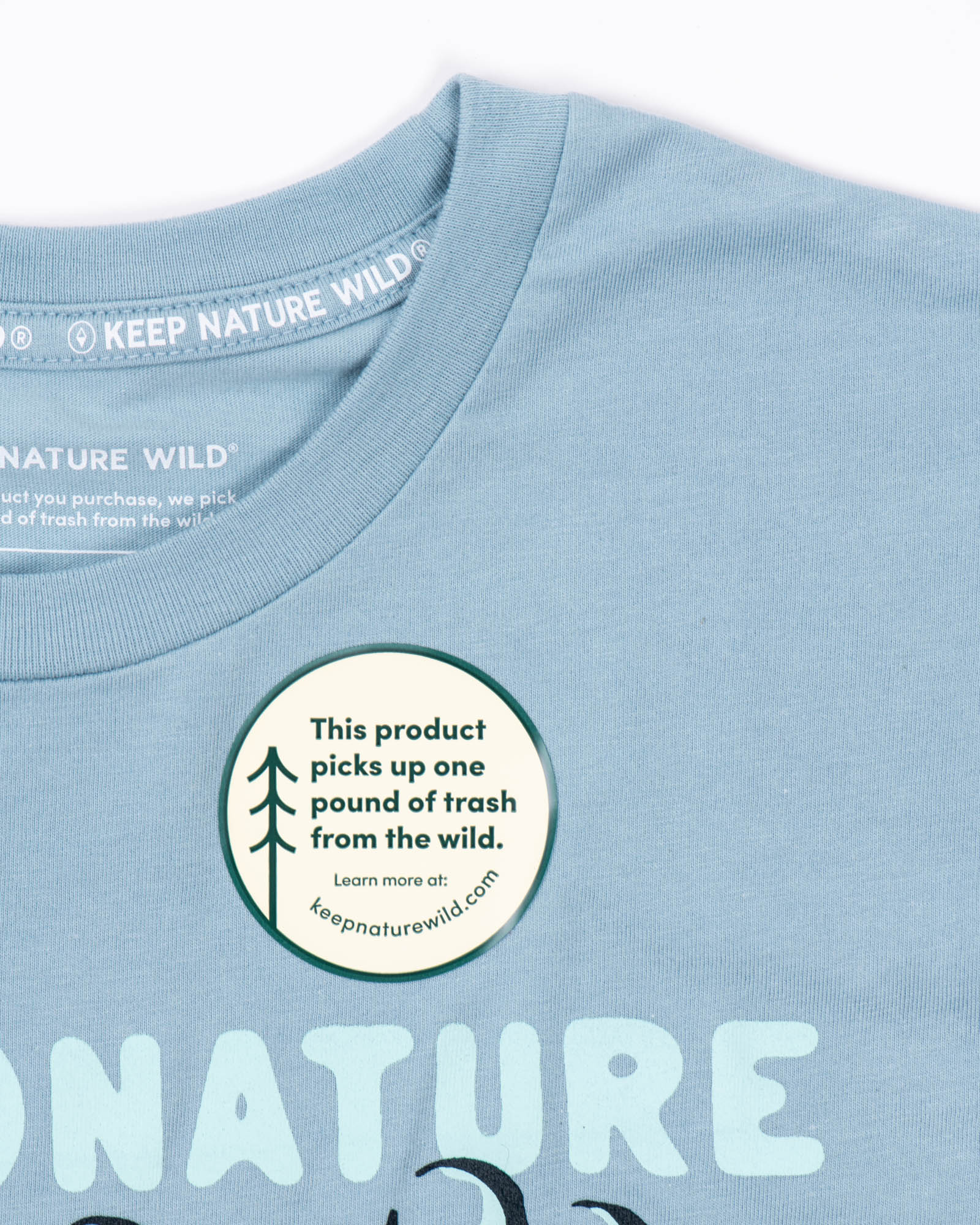 Cat Paws in Nature Unisex Tee | Morning Mist