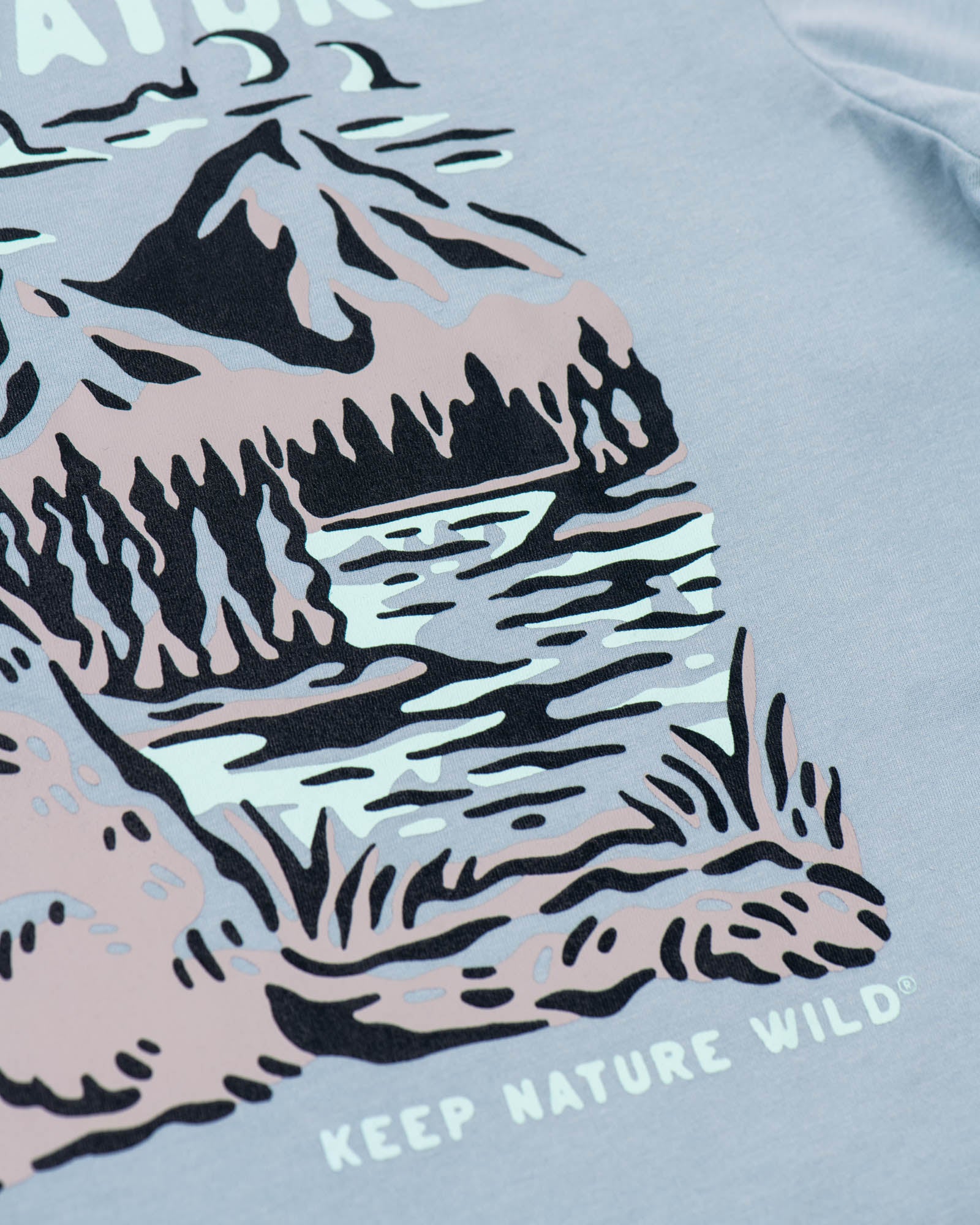 Cat Paws in Nature Unisex Tee | Morning Mist