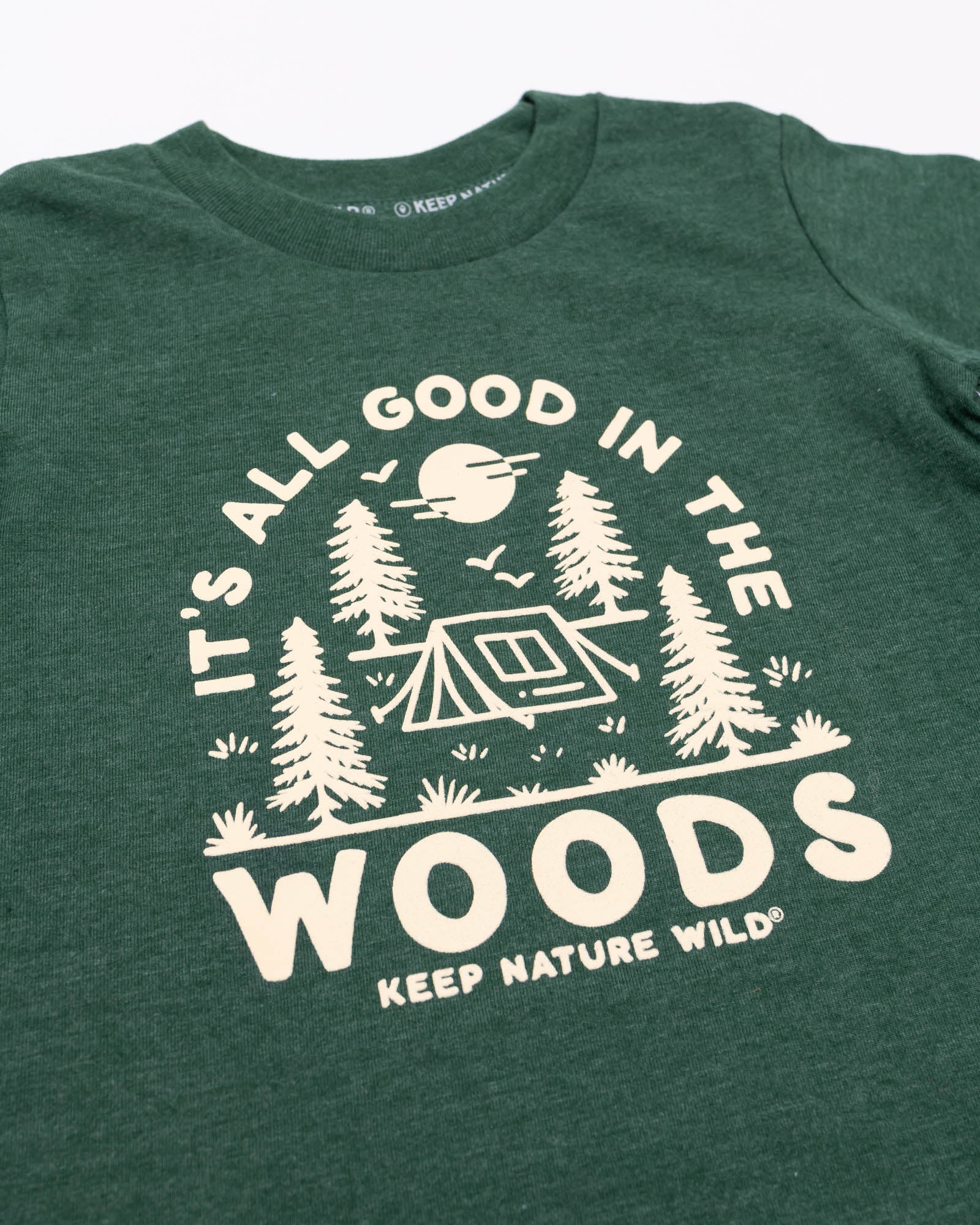 Good in the Woods Toddler Tee | Heather Forest