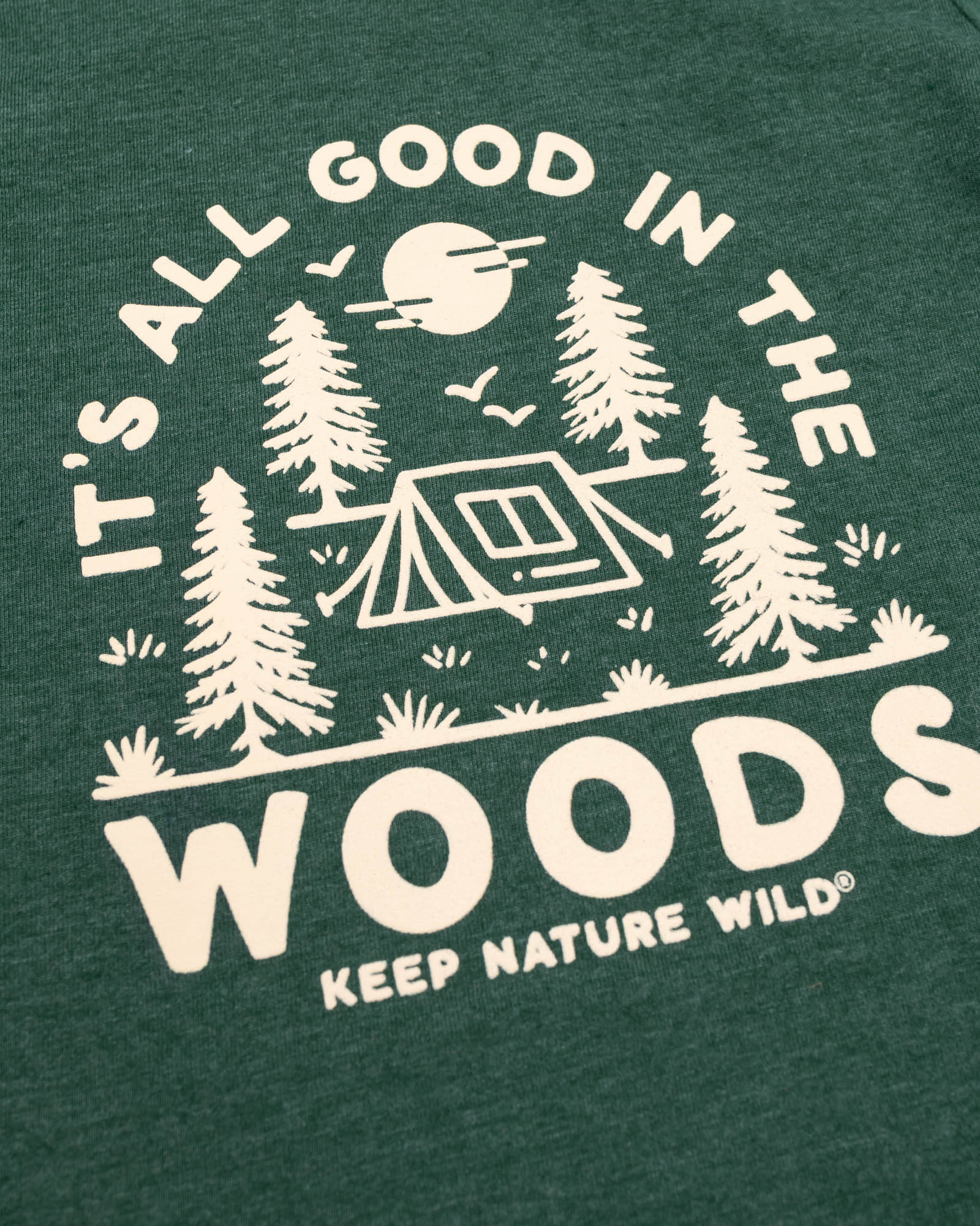 Good in the Woods Toddler Tee | Heather Forest
