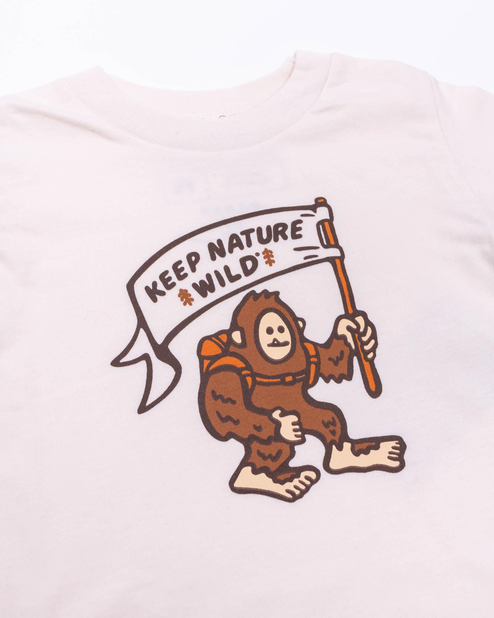 Happy Camper Squatch Toddler Tee | Natural