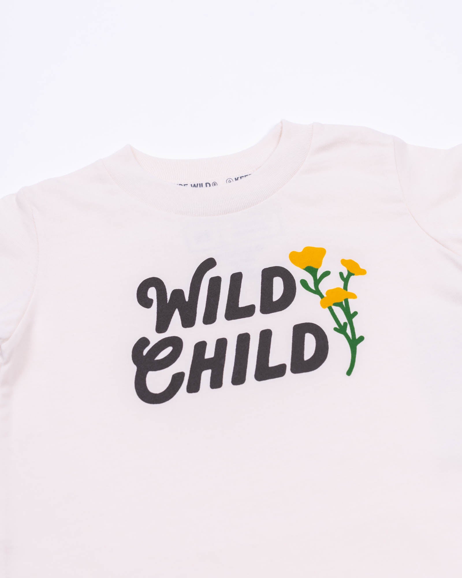 Wild Child Toddler Tee | Natural