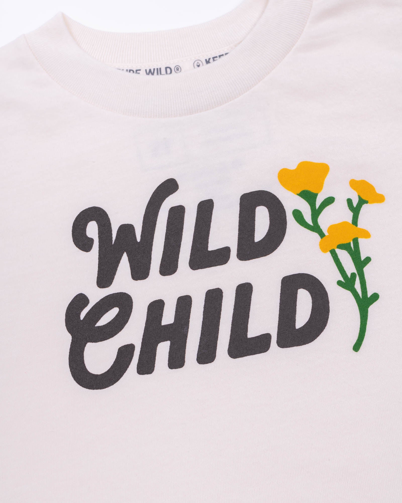 Wild Child Toddler Tee | Natural