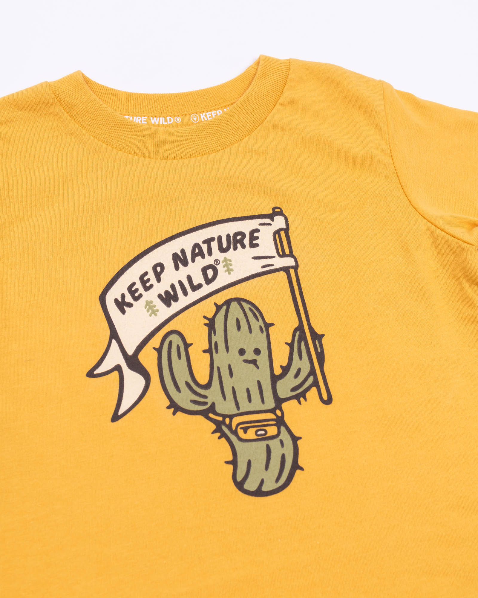 Happy Camper Saguaro Toddler Tee | Mustard