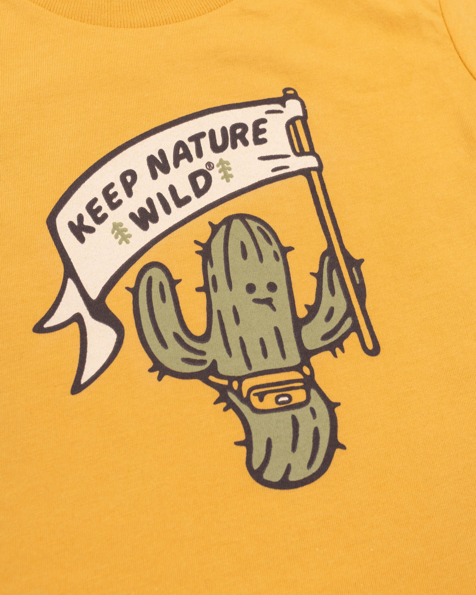 Happy Camper Saguaro Toddler Tee | Mustard