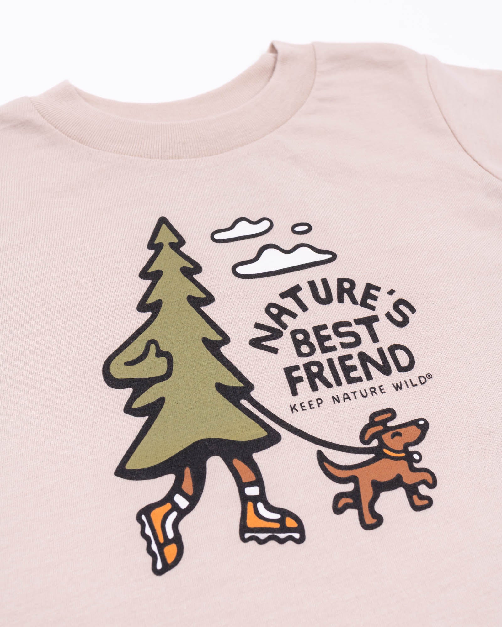 Nature's Best Friend Toddler Tee | Heather Tan