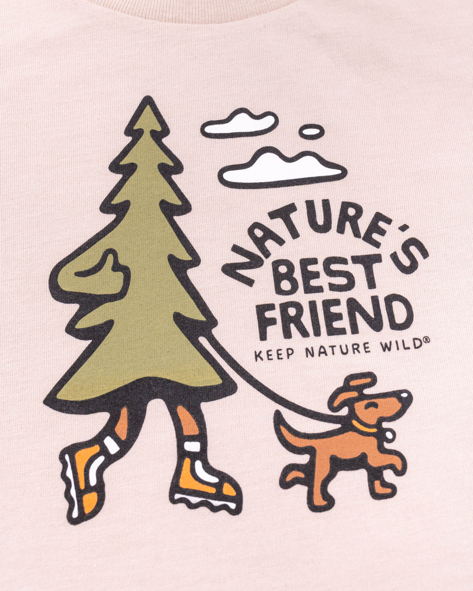 Nature's Best Friend Toddler Tee | Heather Tan