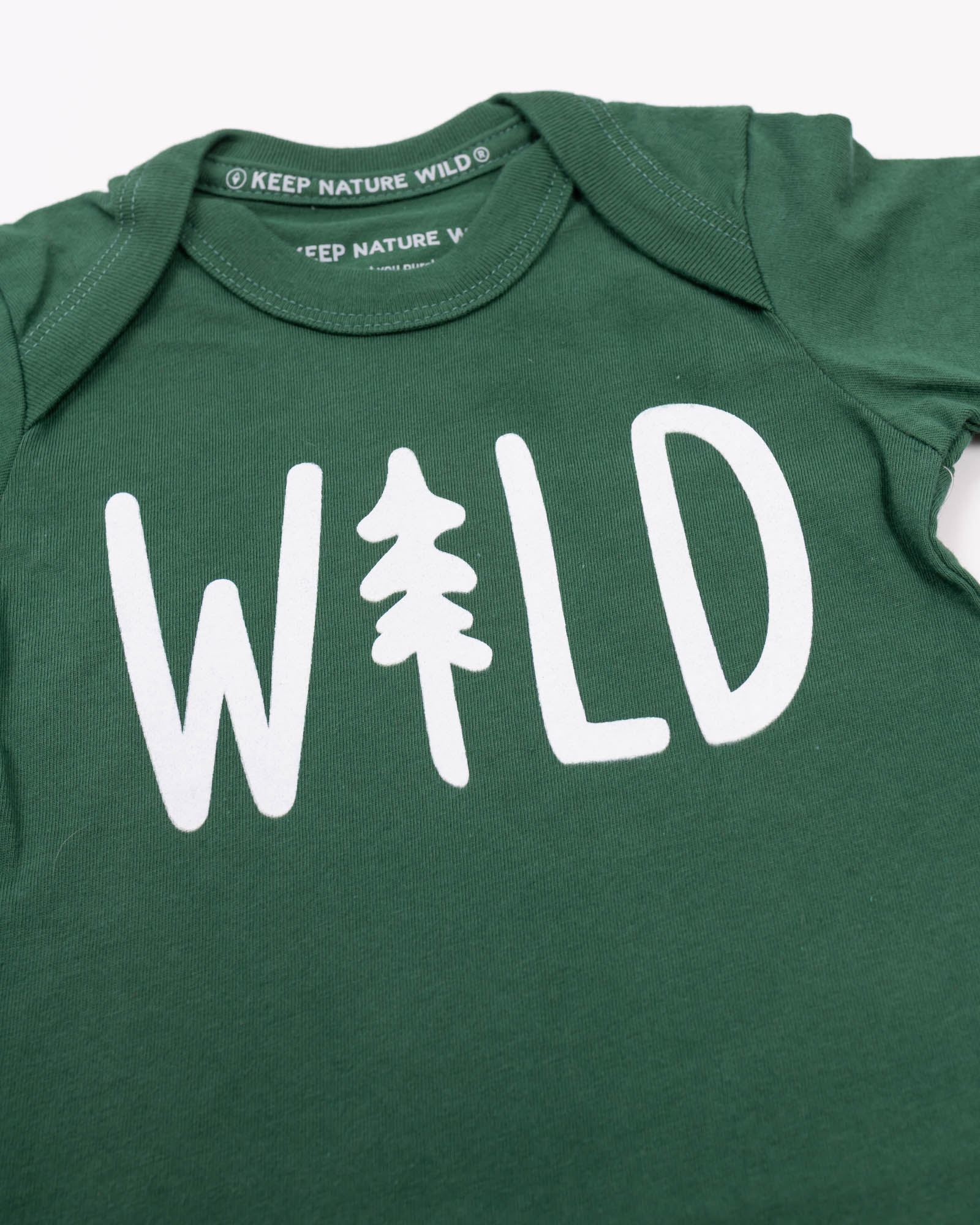 Wild Pine Baby Bodysuit | Heather Forest