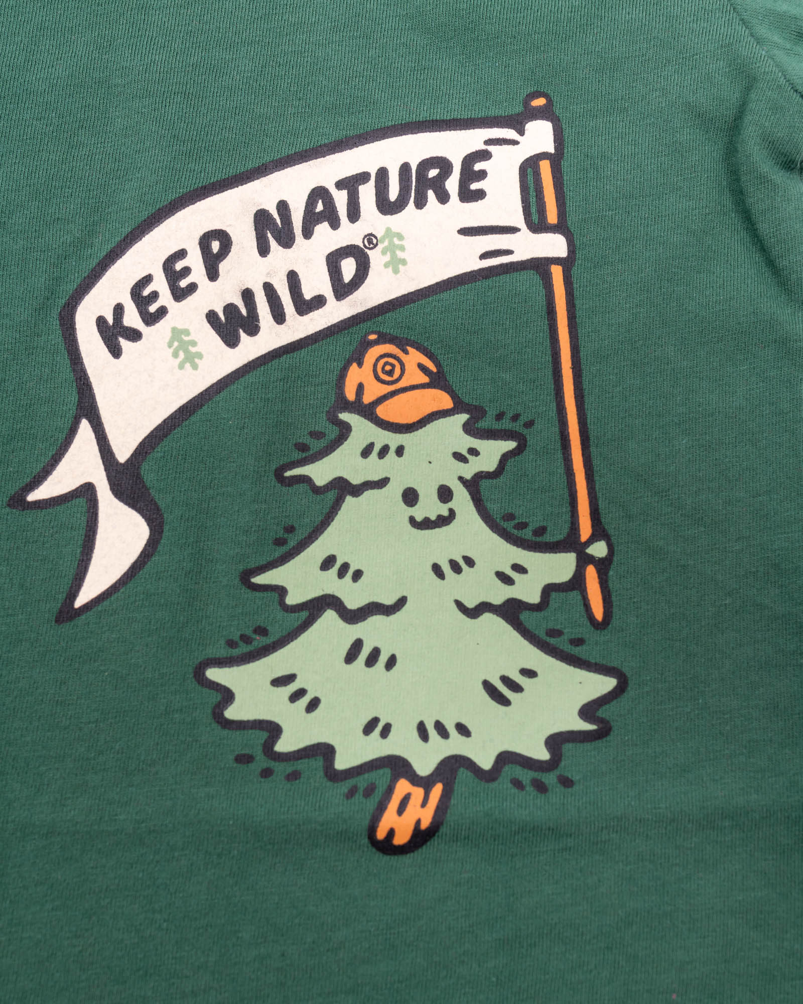 Happy Camper Pine Baby Bodysuit | Heather Forest