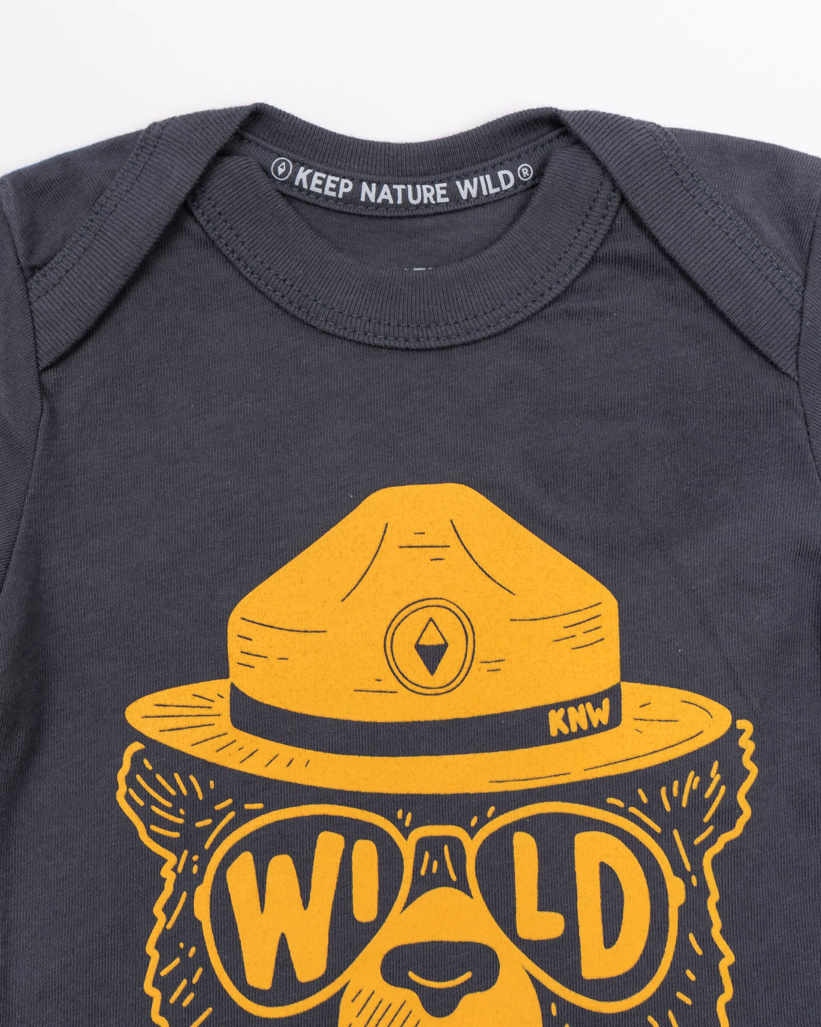Wildbear Baby Bodysuit | Coal