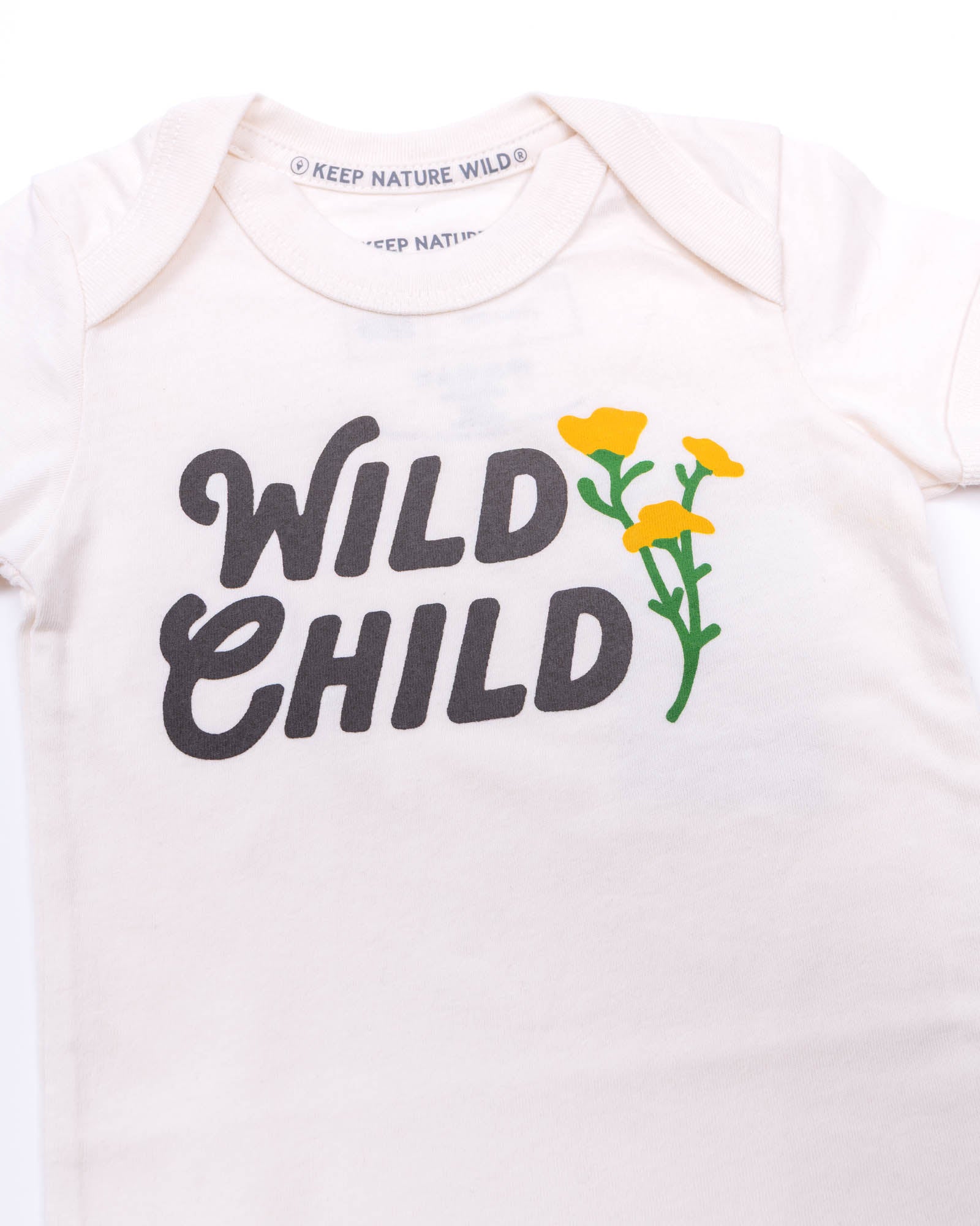 Wild Child Baby Bodysuit | Natural