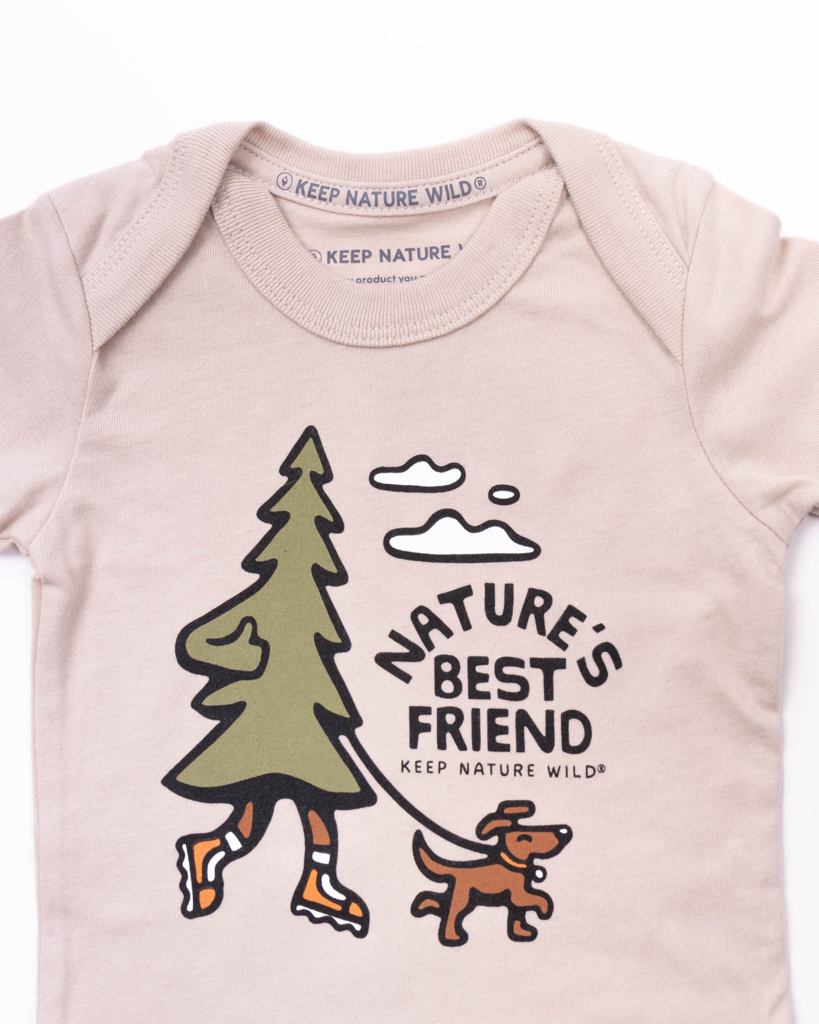 Nature's Best Friend Baby Bodysuit | Heather Tan