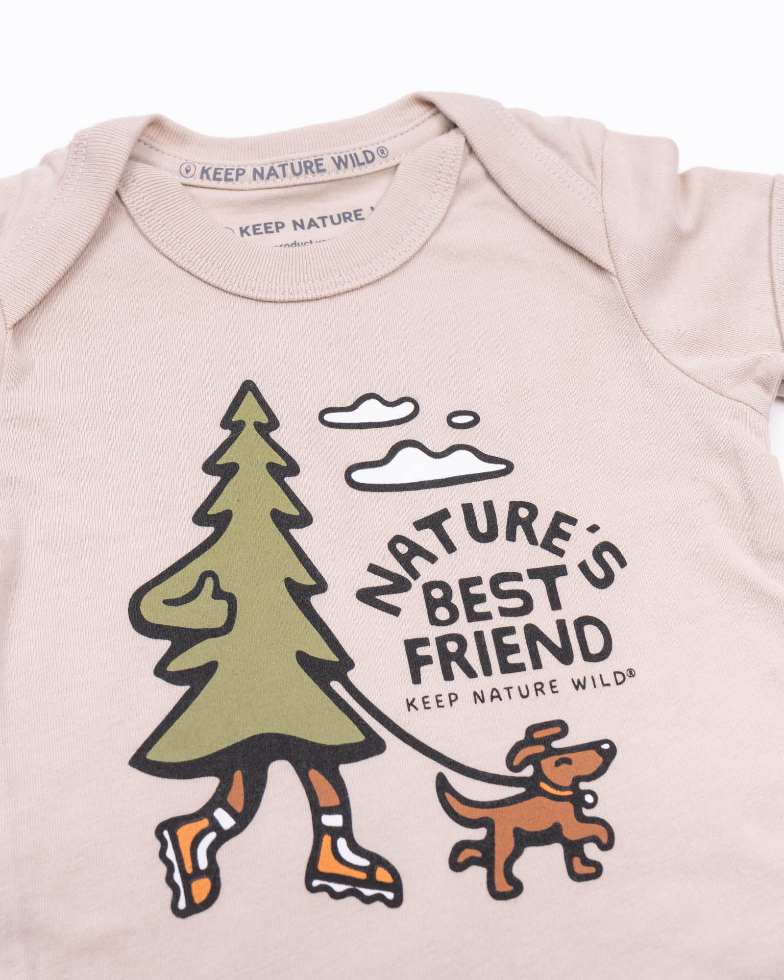 Nature's Best Friend Baby Bodysuit | Heather Tan