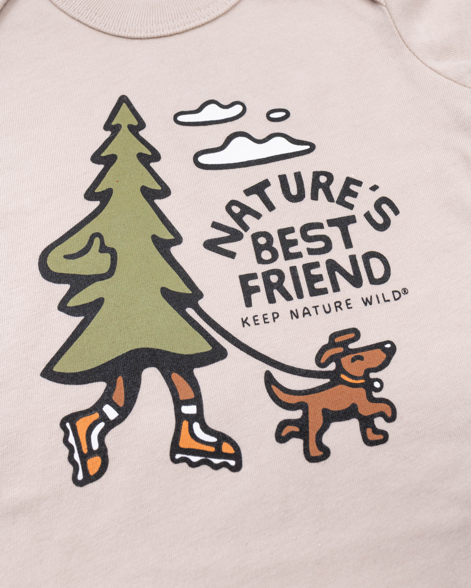 Nature's Best Friend Baby Bodysuit | Heather Tan
