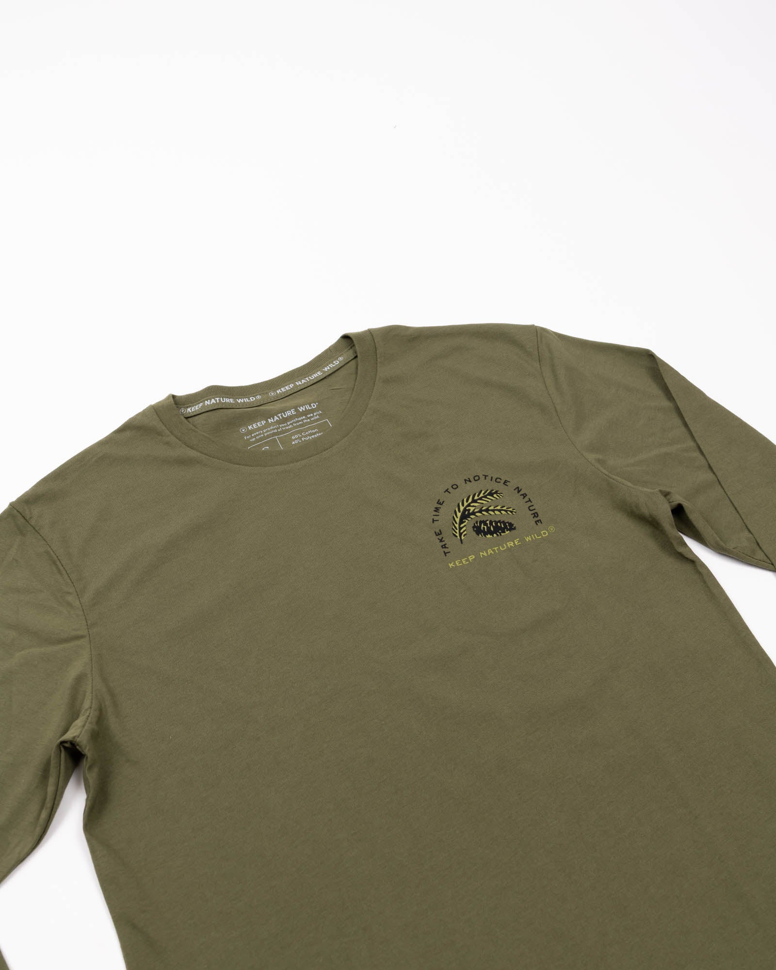 Nature Study Conifers Unisex Long Sleeve | Olive