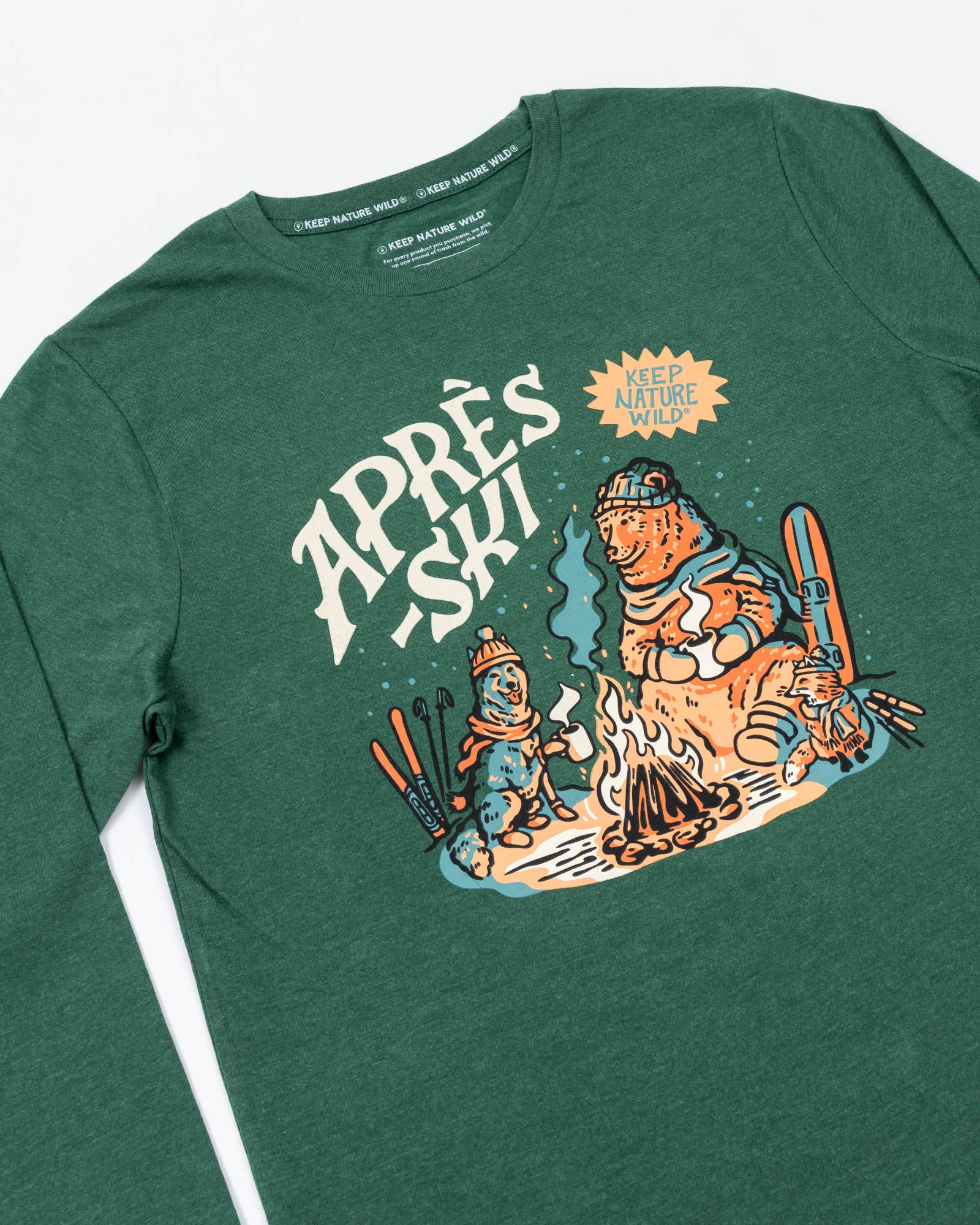 Apres Ski Unisex Long Sleeve Shirt | Heather Forest