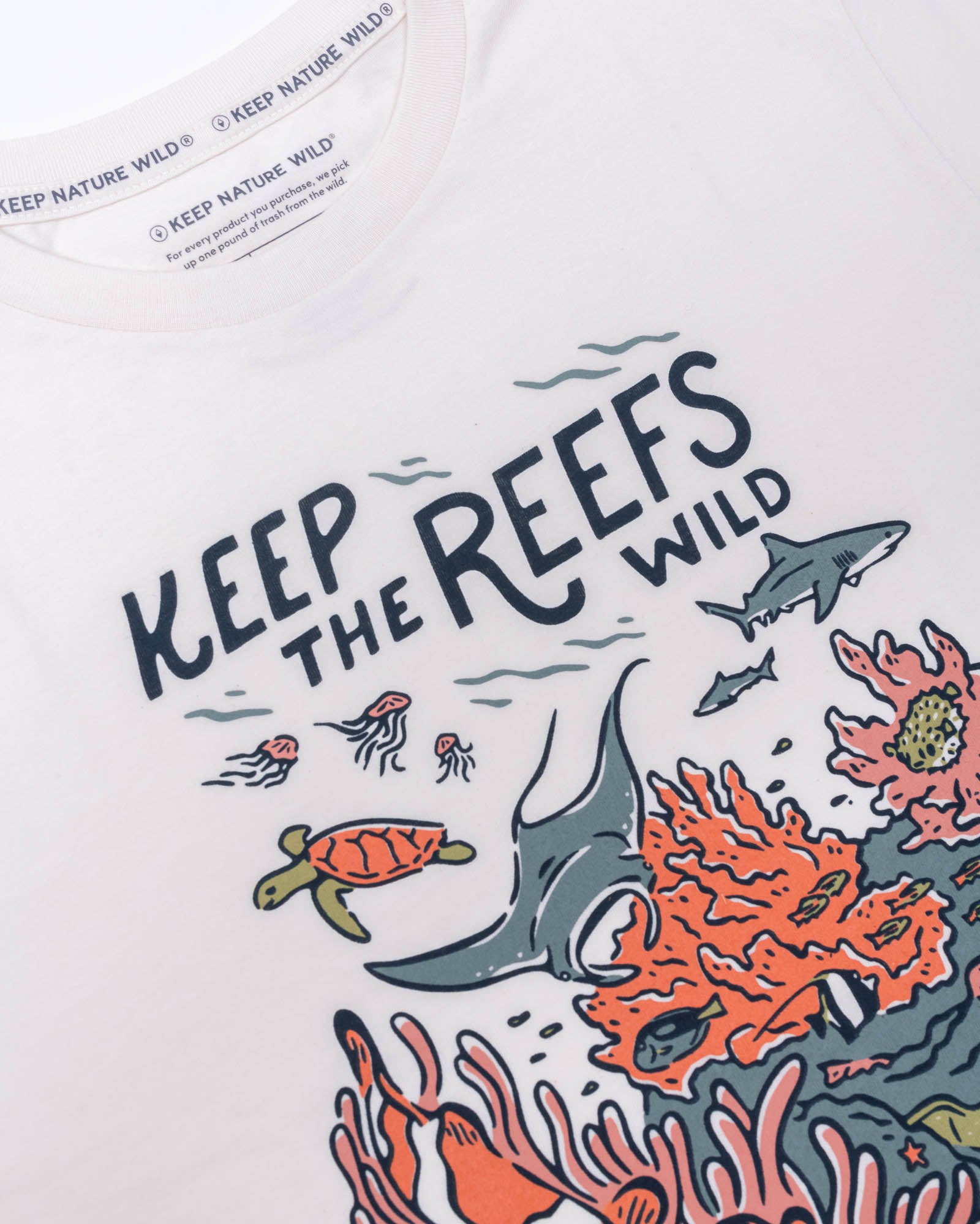 Wild Reefs Unisex Tee | Natural