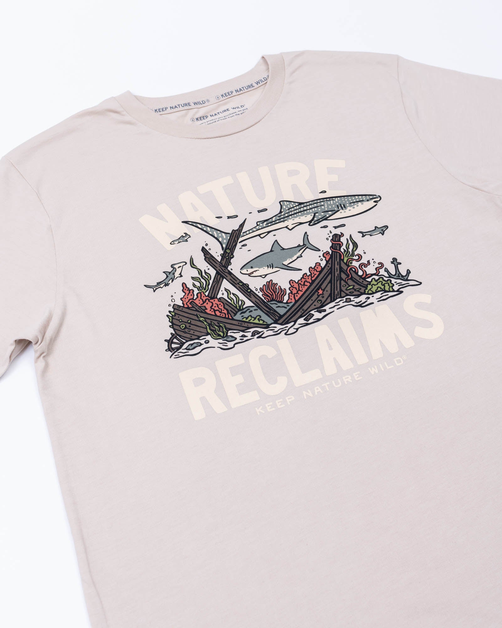 Nature Reclaims Unisex Tee | Heather Tan