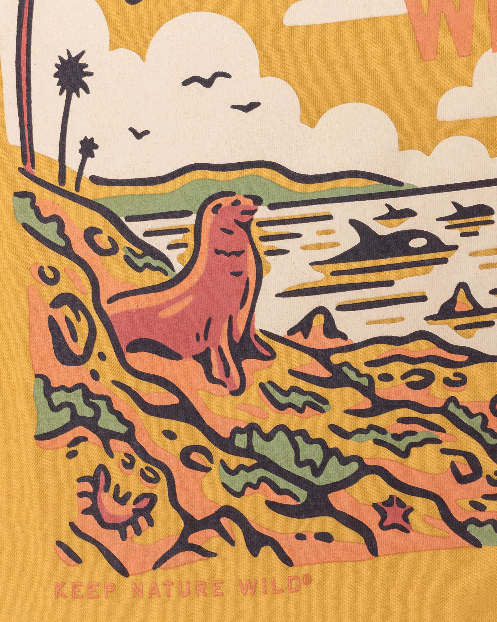 Keep California Wild Unisex Tee | Mustard