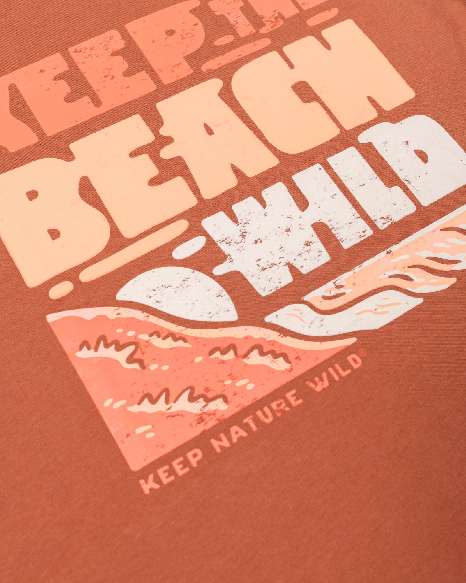 Keep Beaches Wild Unisex Tee | Redwood