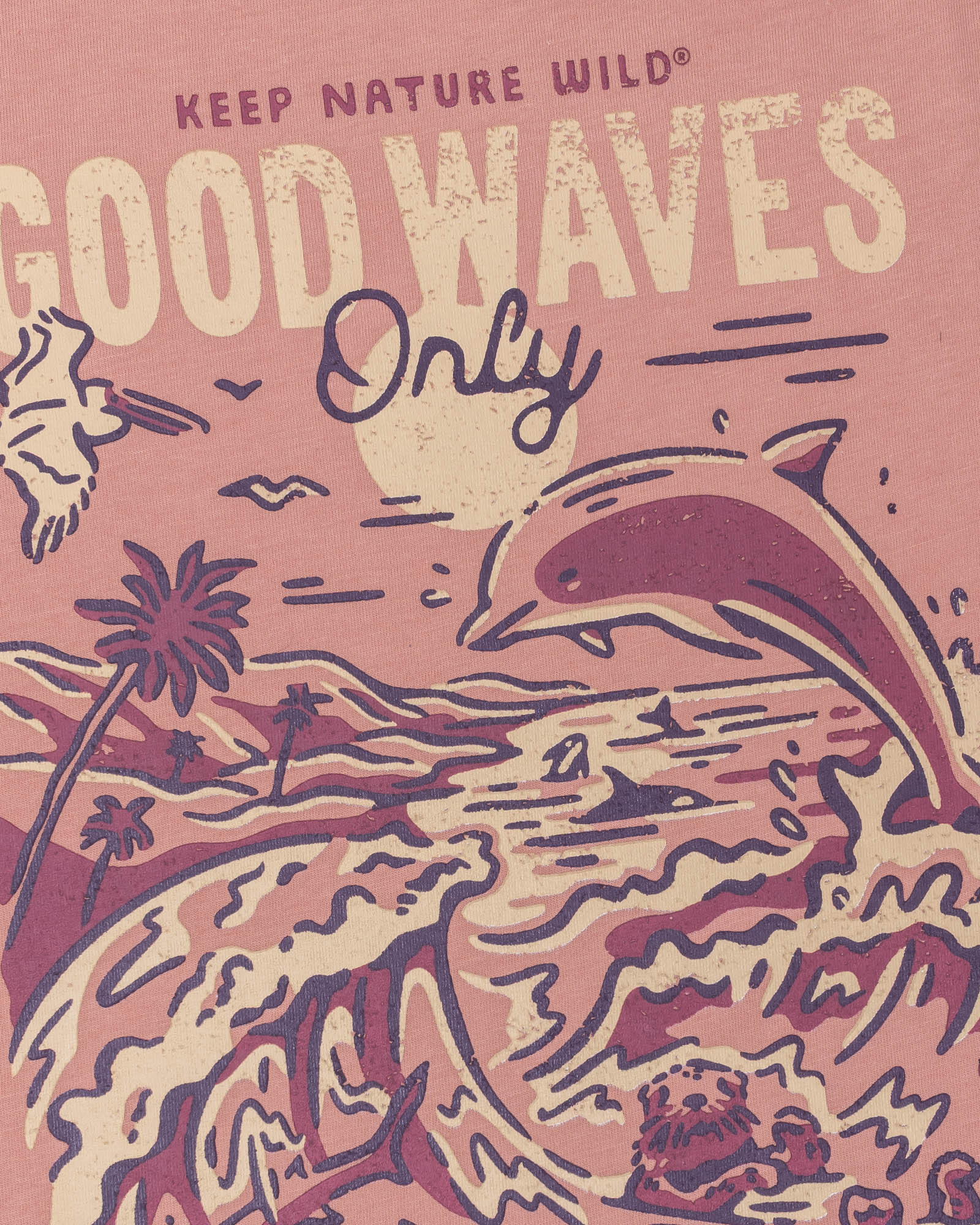 Good Waves Only Unisex Tee | Canyon Rose
