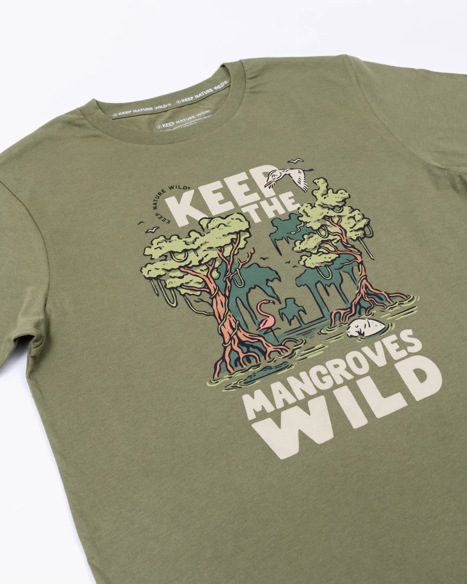 Wild Mangroves Unisex Tee | Olive