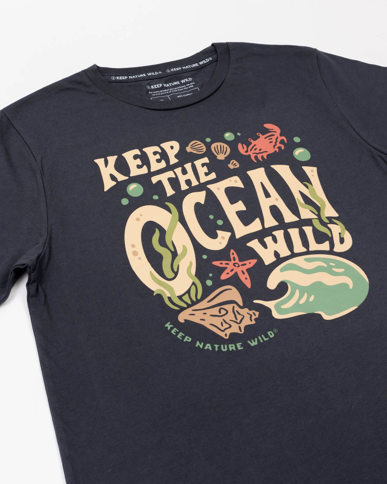 Wild Oceans Unisex Tee | Coal