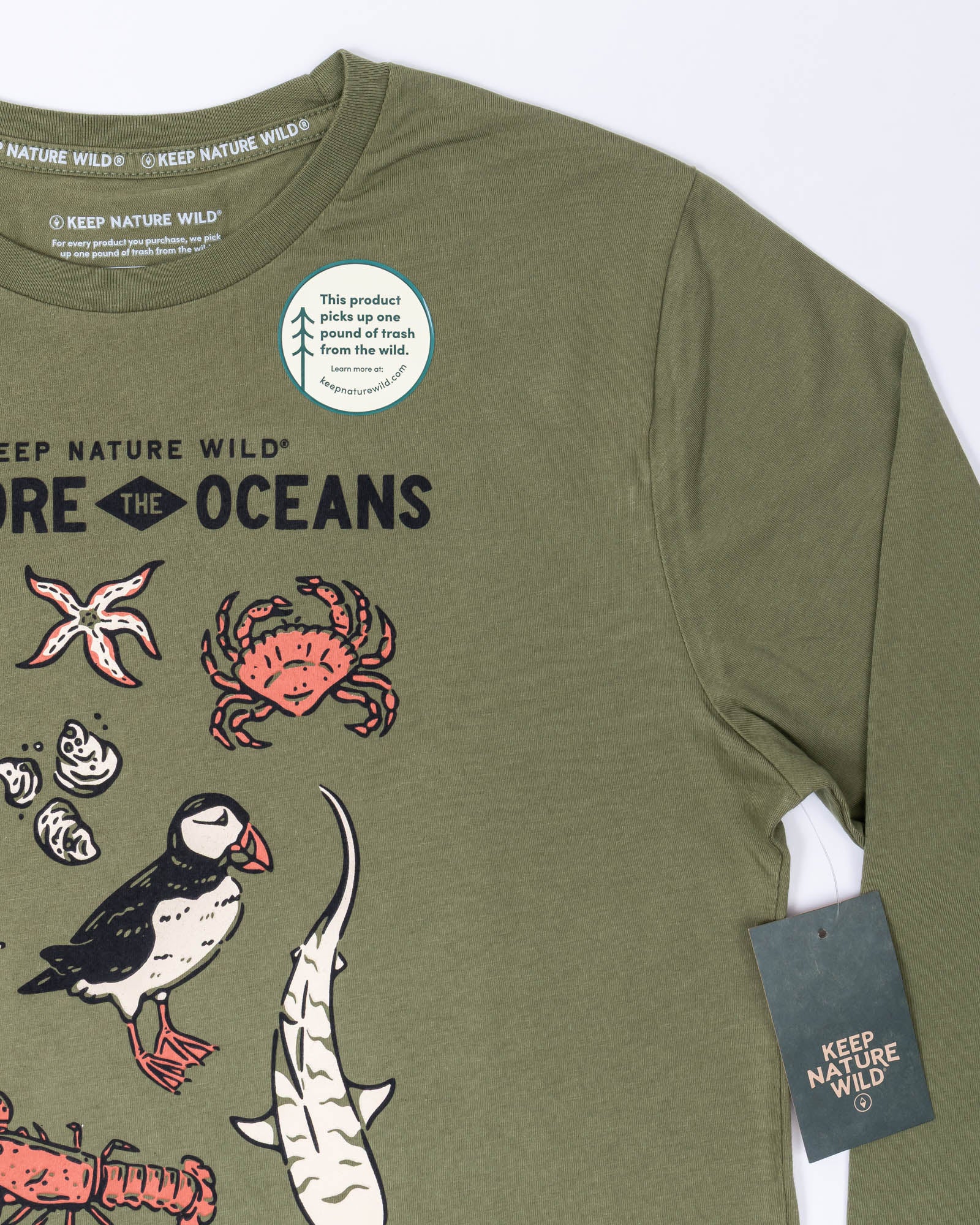 Nature Study East Coast Unisex Long Sleeve Shirt | Olive