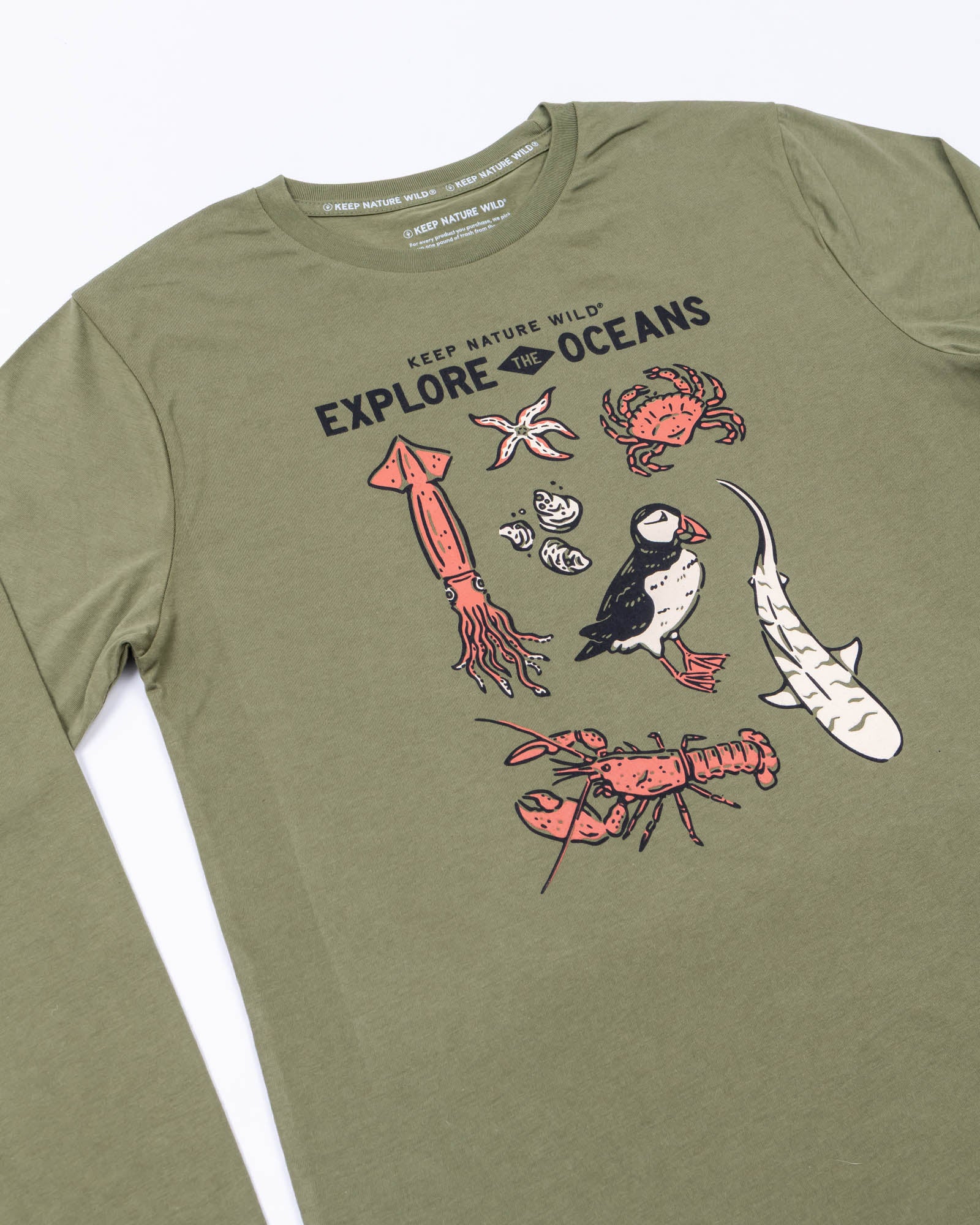 Nature Study East Coast Unisex Long Sleeve Shirt | Olive