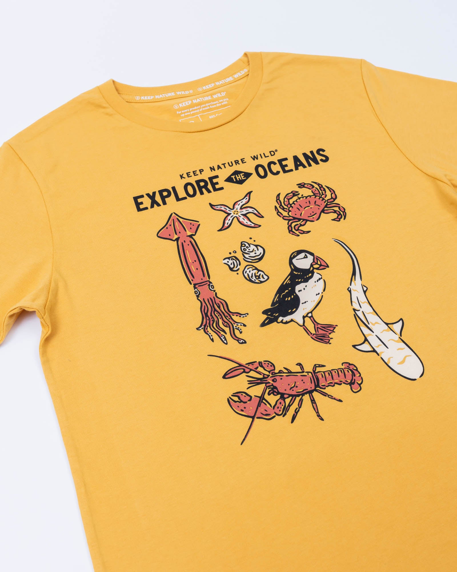 Nature Study East Coast Unisex Tee | Mustard